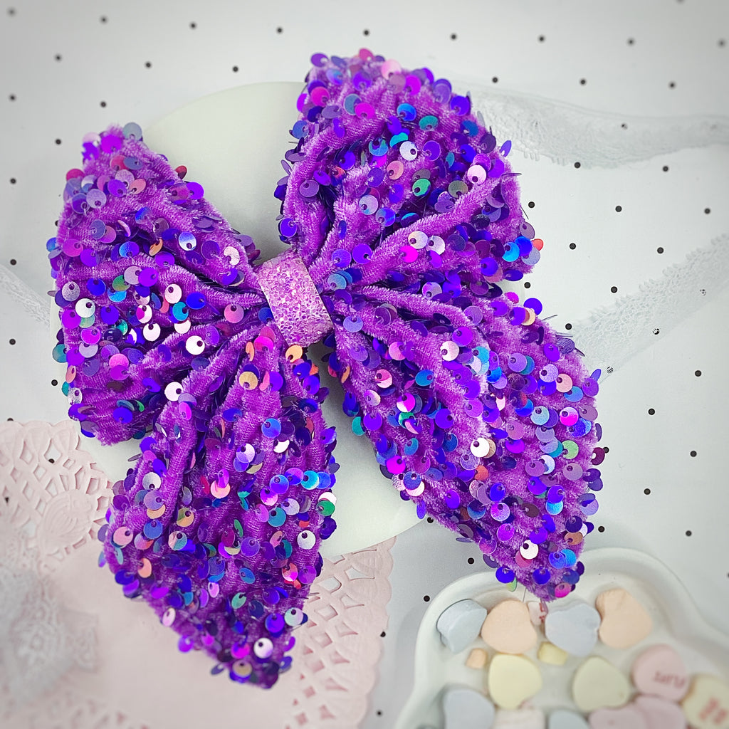 Valentine’s Sequin Velvet Bow Collection