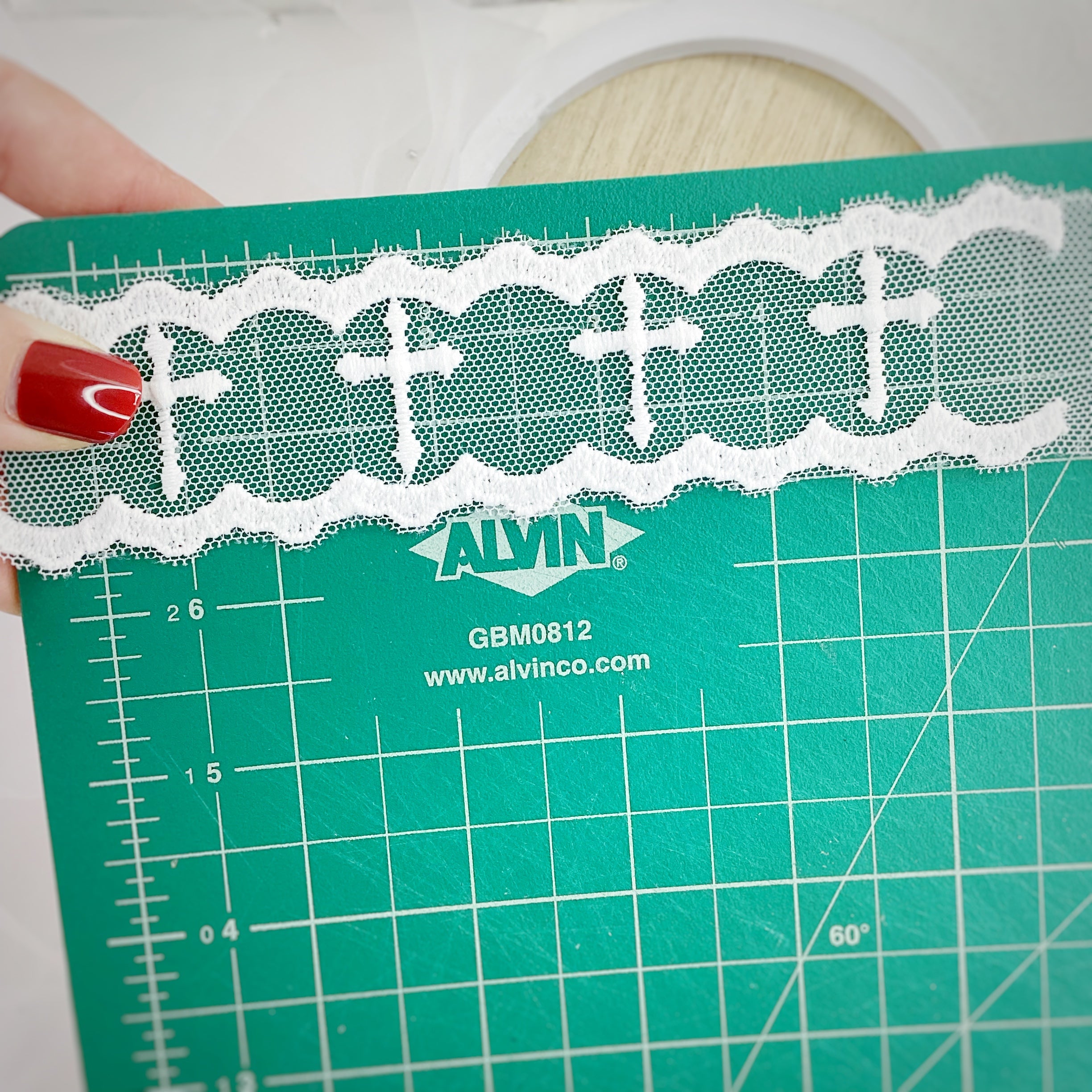 Custom Cross Lace Trim