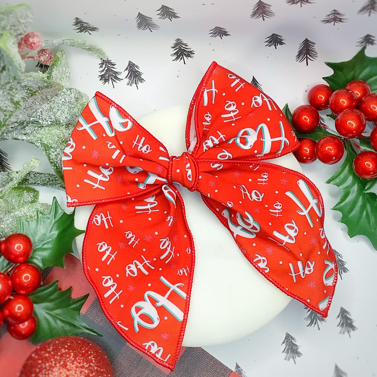 Ho! Ho! Ho! Bow Strip and Scrunchie Collection
