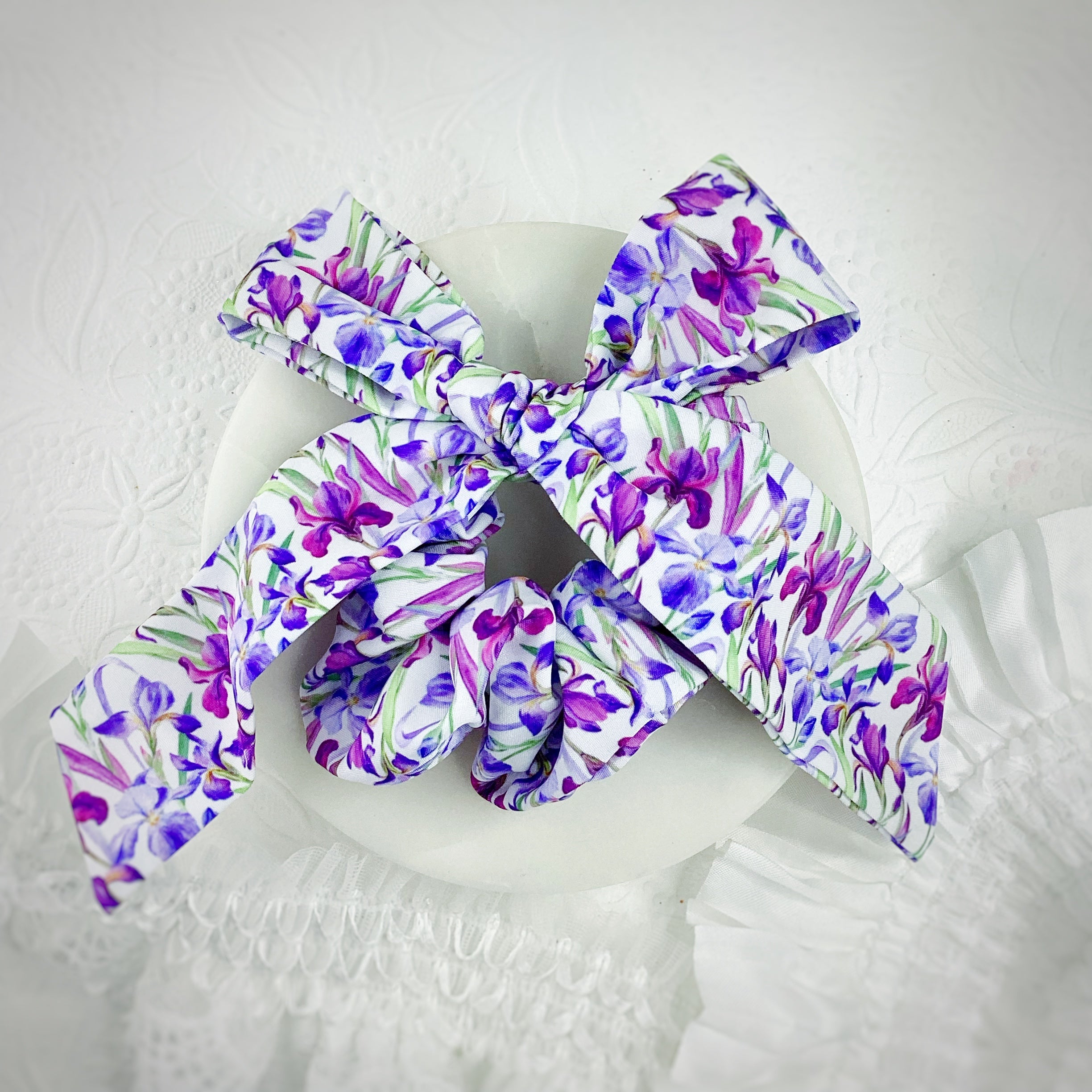 Iris Bow Strip and Scrunchie Collection