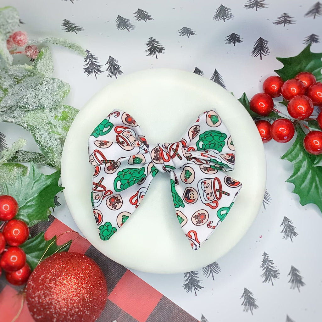 Christmas Cookie Characters Quinn Scrunchie, Headband and Bow Collection