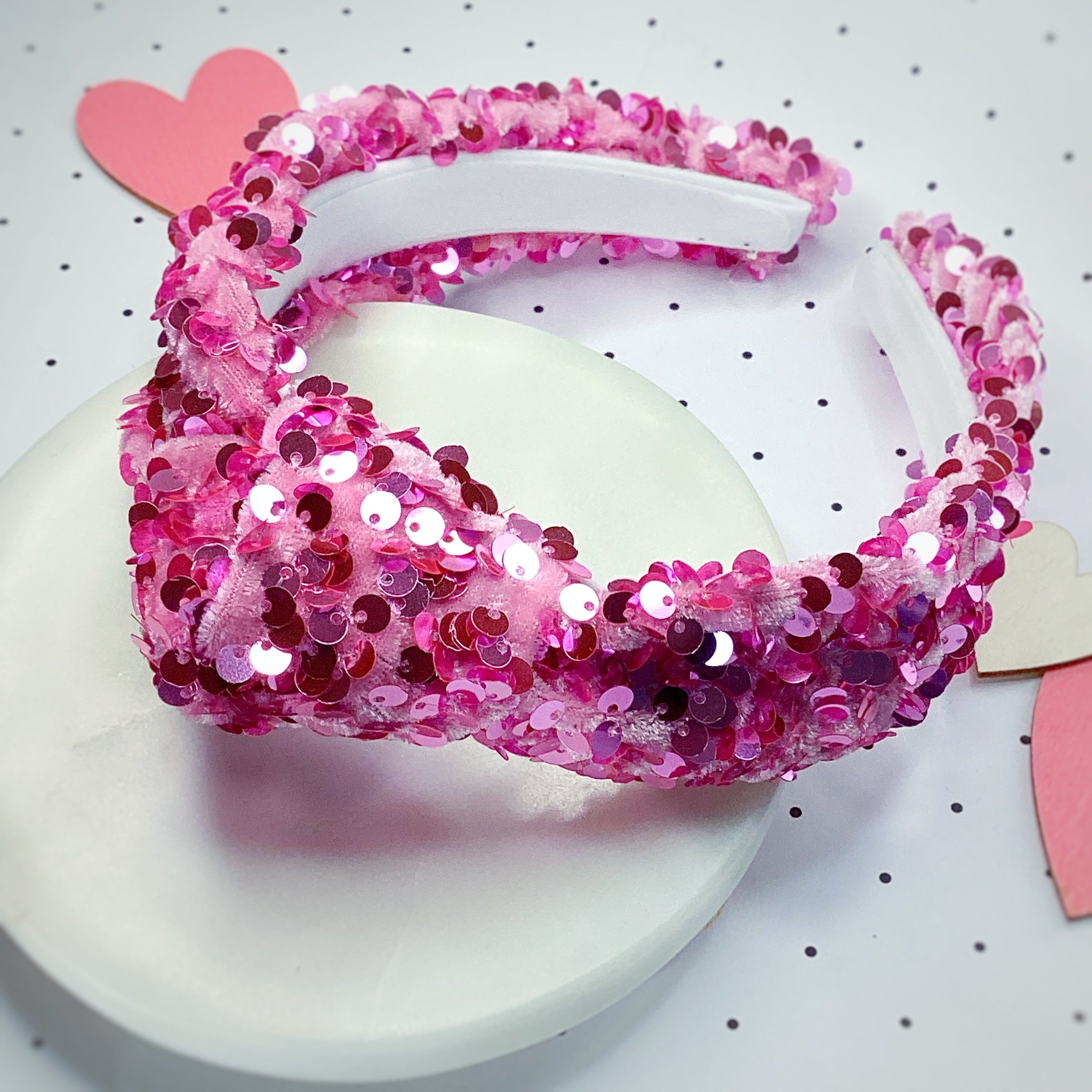 Velvet Sequin Knot Top Headband Collection