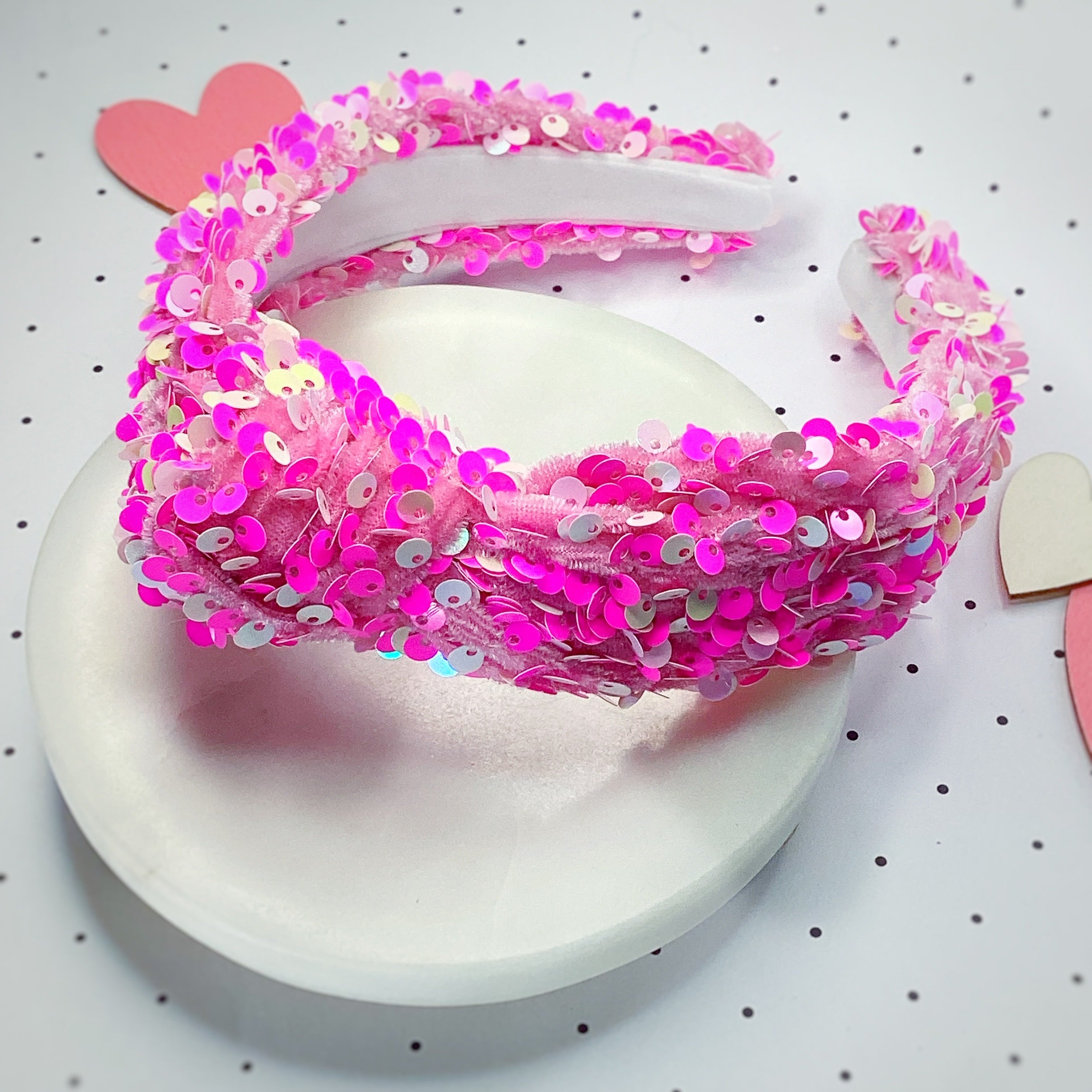 Velvet Sequin Knot Top Headband Collection