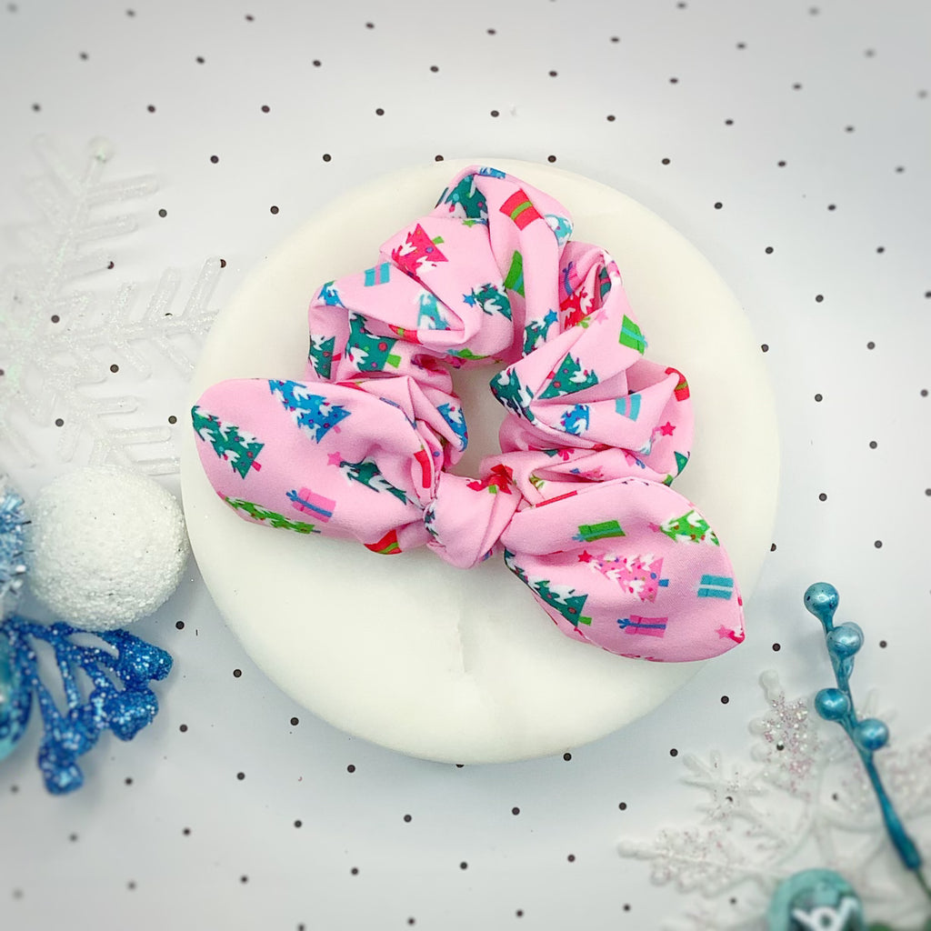 I'm Dreaming of a Pink Christmas Quinn Scrunchie, Headband and Bow Collection