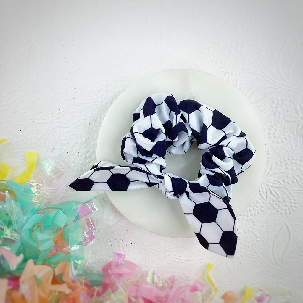 Soccer Bow Strip, Headband and Scrunchie Collection
