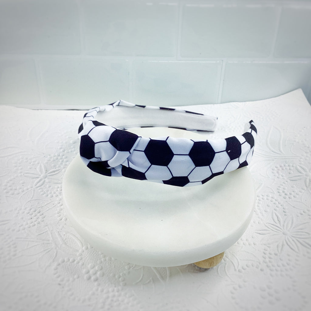 Soccer Bow Strip, Headband and Scrunchie Collection