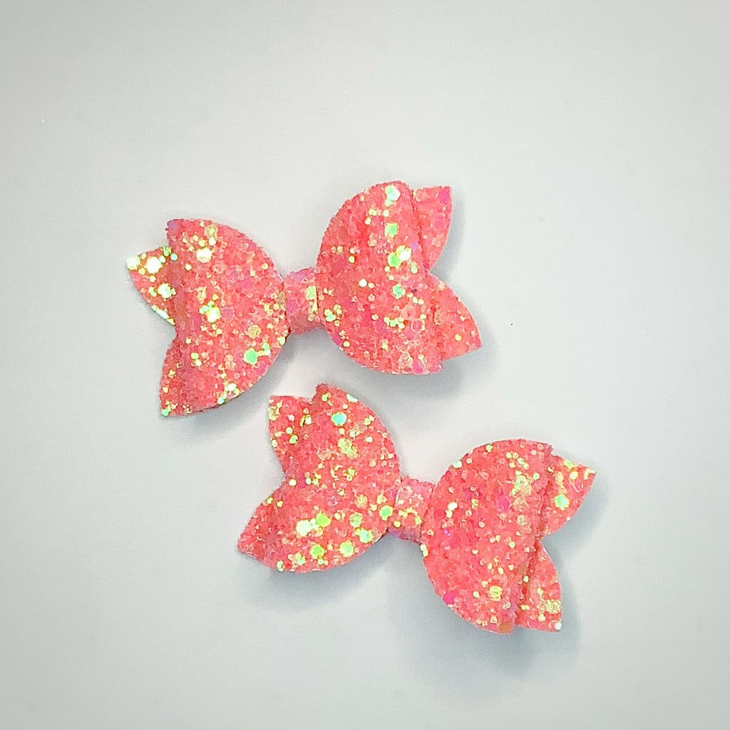 Bright Chunky Glitter Riley Bow Collection