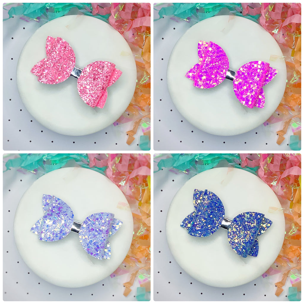 Solid Sparkle 3.5” Bow Collection