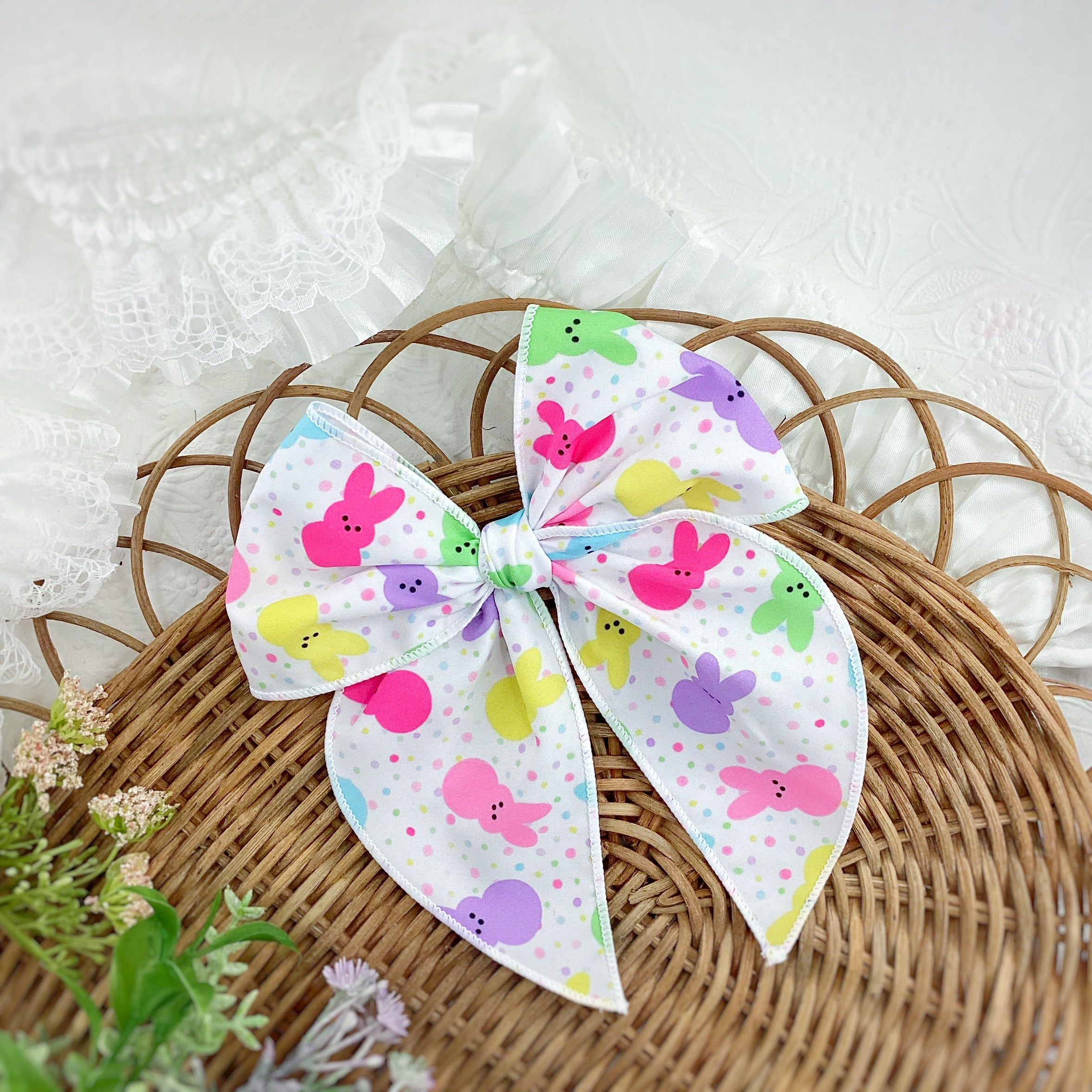 Marshmallow Bunnies Bow Strip Collection