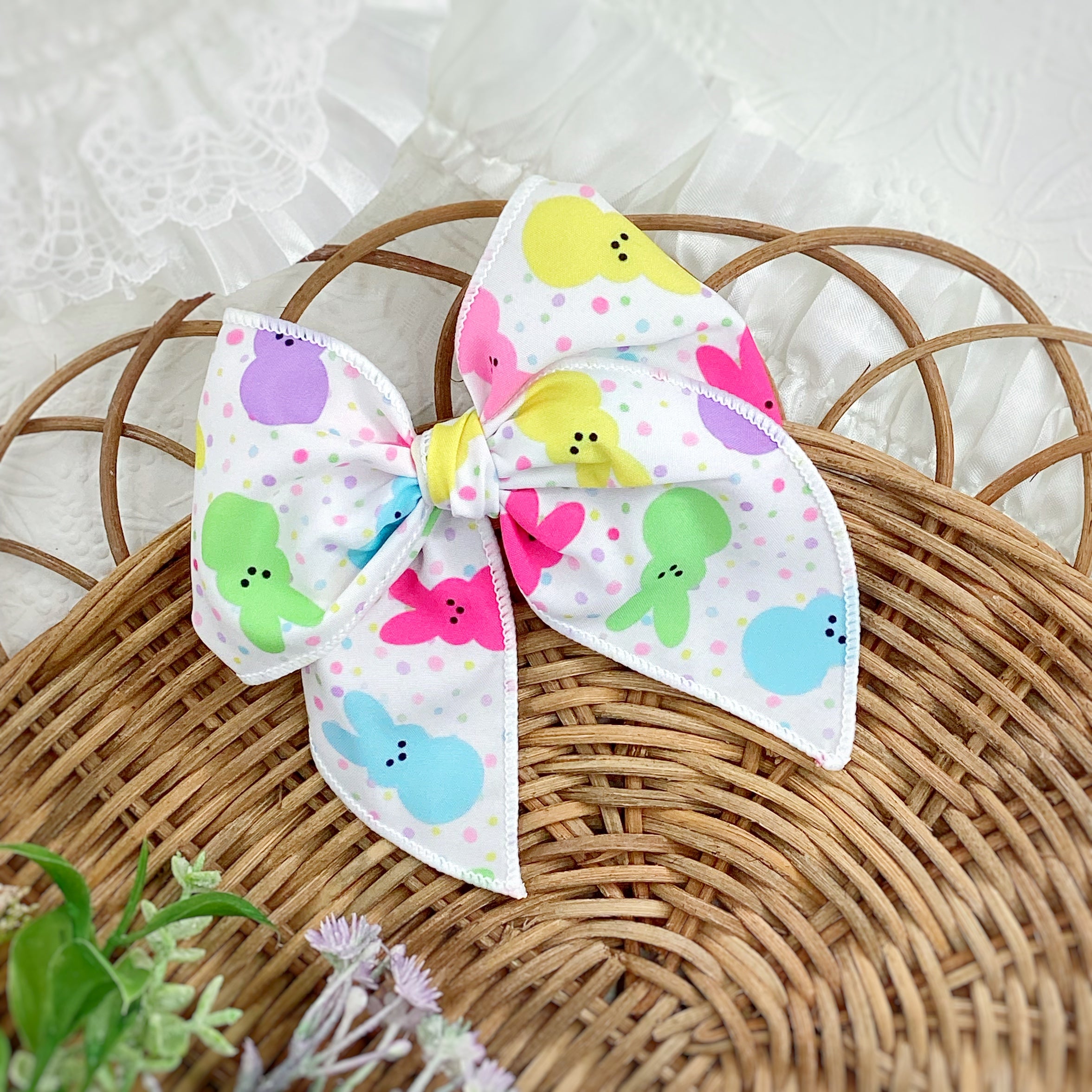 Marshmallow Bunnies Bow Strip Collection