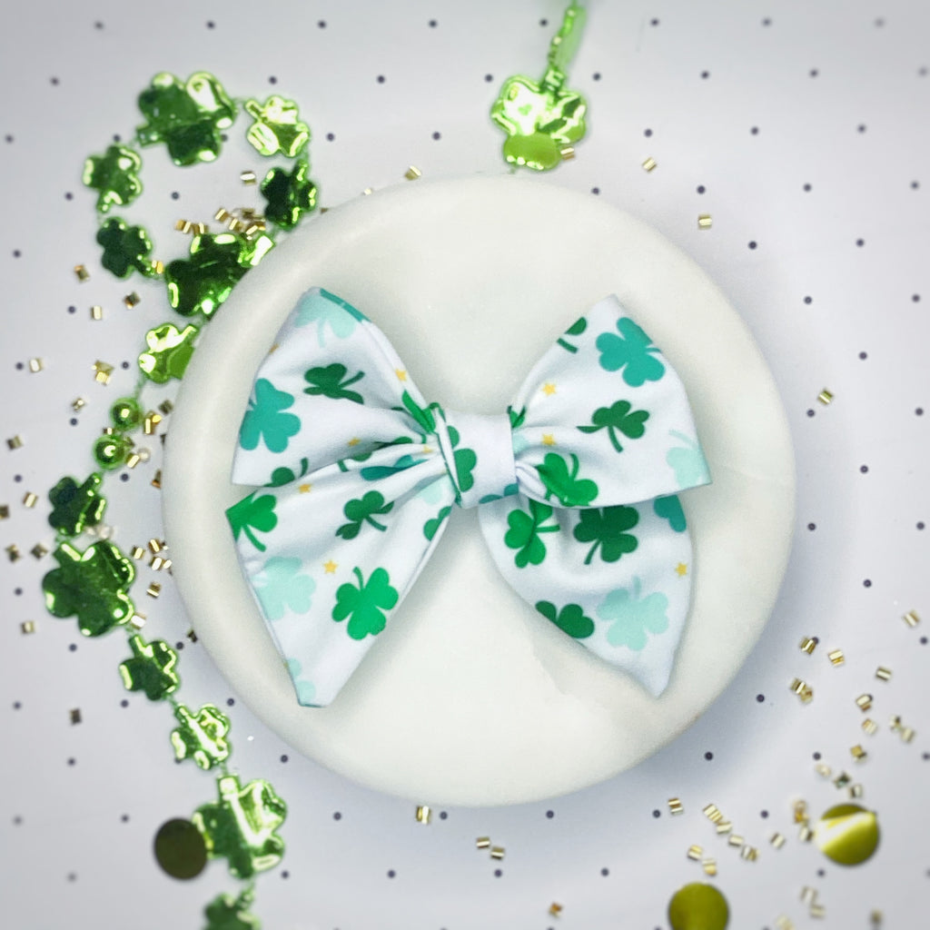 St. Patrick’s Day Bow Strip, Baby Headwrap, Headband and Scrunchie Collection