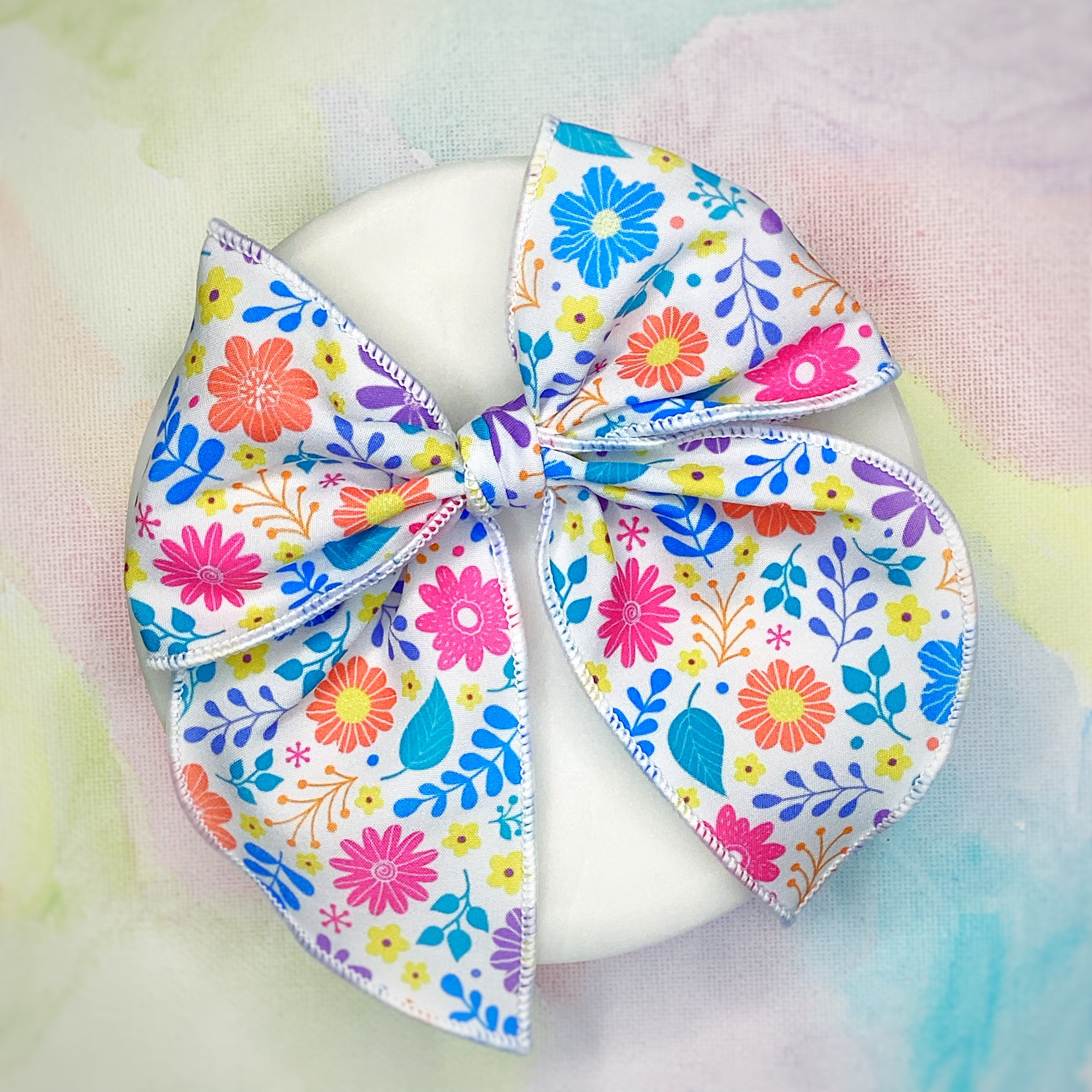 Bright Happy Gardens Bow Strip, Headband and Scrunchie Collection