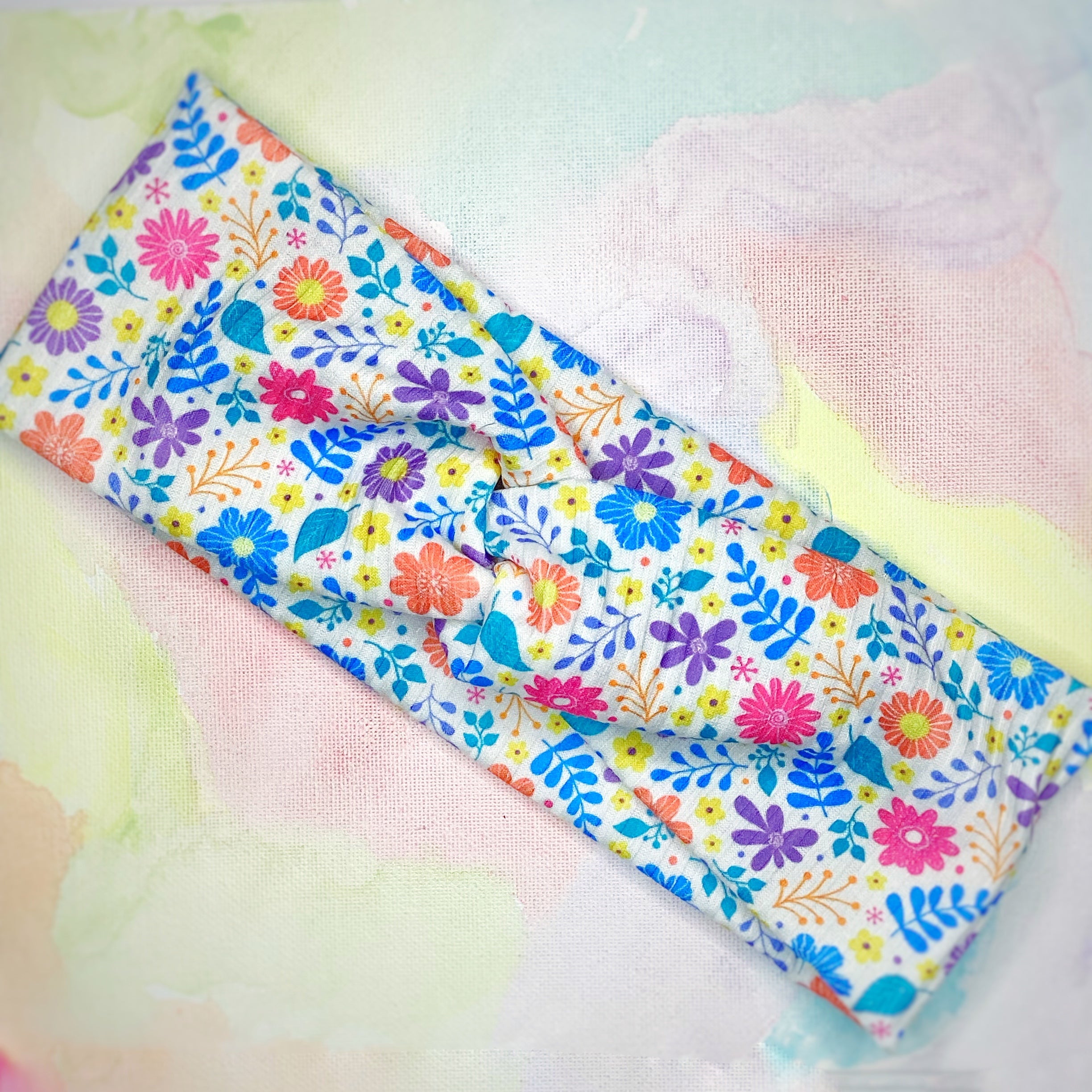 Bright Happy Gardens Bow Strip, Headband and Scrunchie Collection