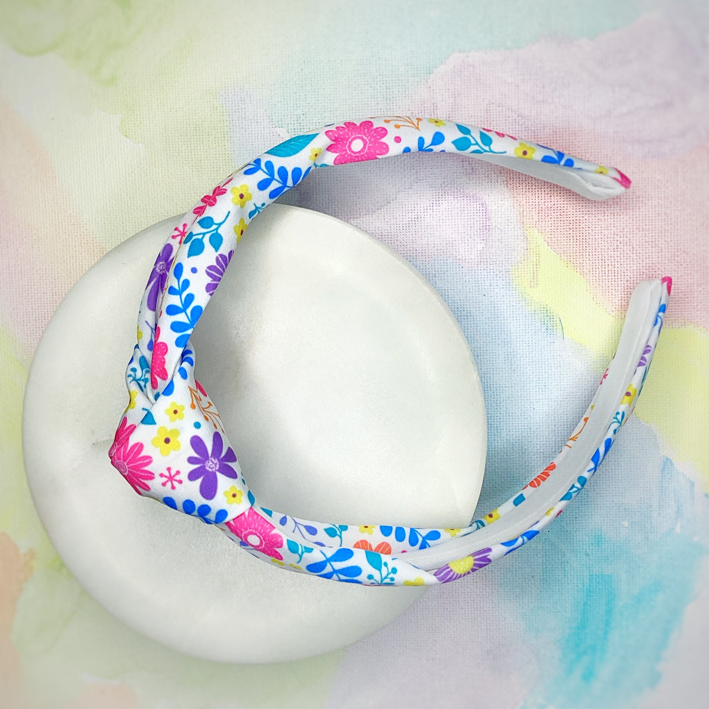 Bright Happy Gardens Bow Strip, Headband and Scrunchie Collection