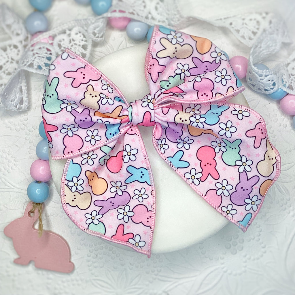 Bunnies and Flowers Quinn Scrunchie, Headband and Bow Collection
