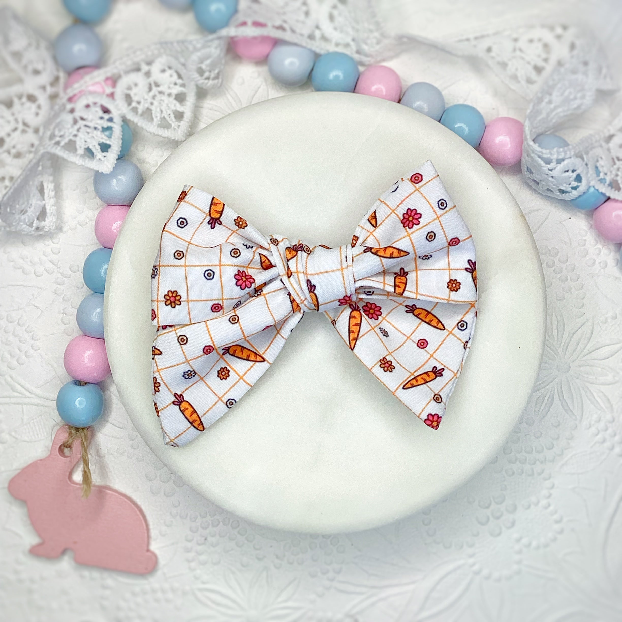 Carrot Patch Bow Strip and Scrunchie Collection