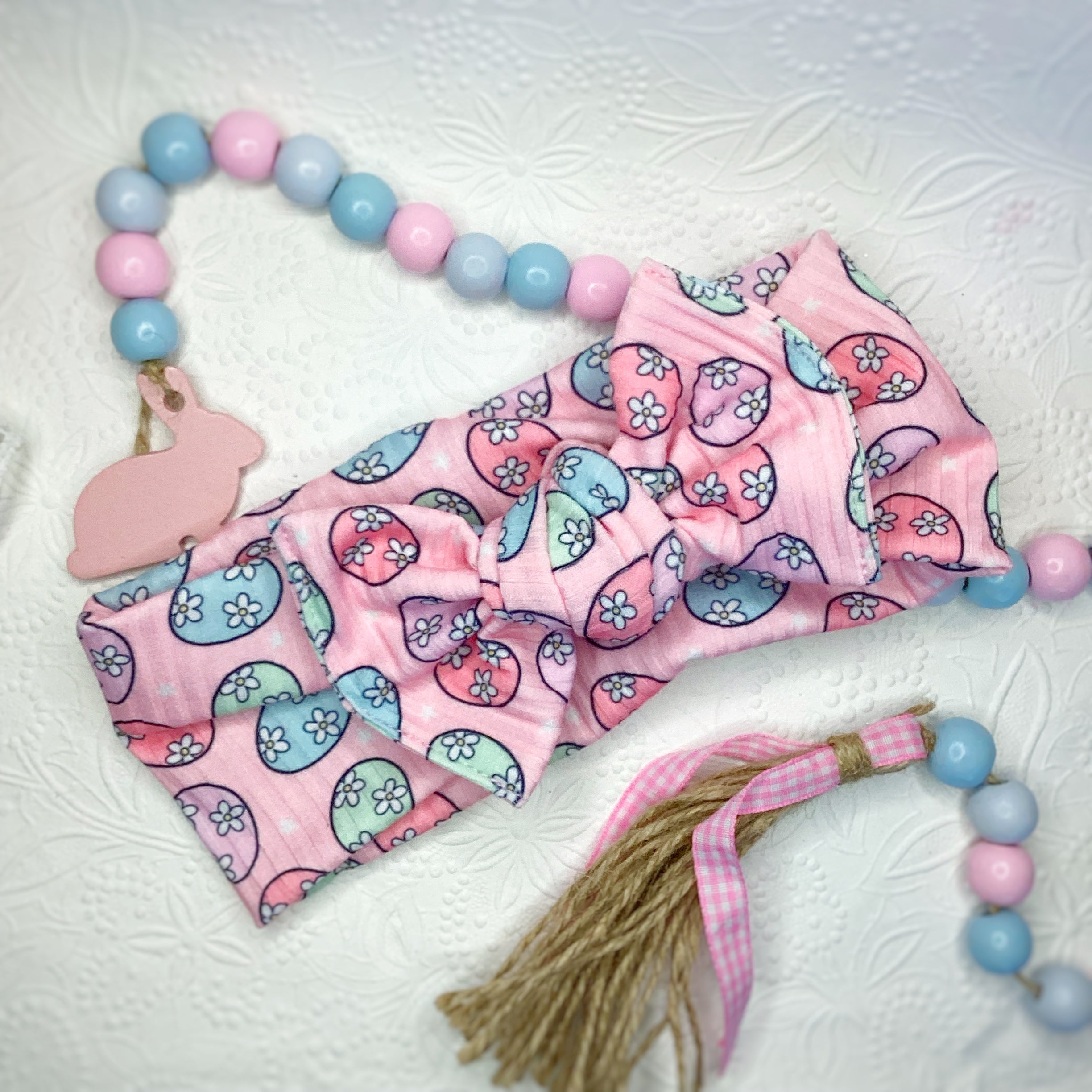 Easter Eggs Bow Strip, Headband, Baby Headwrap and Scrunchie Collection