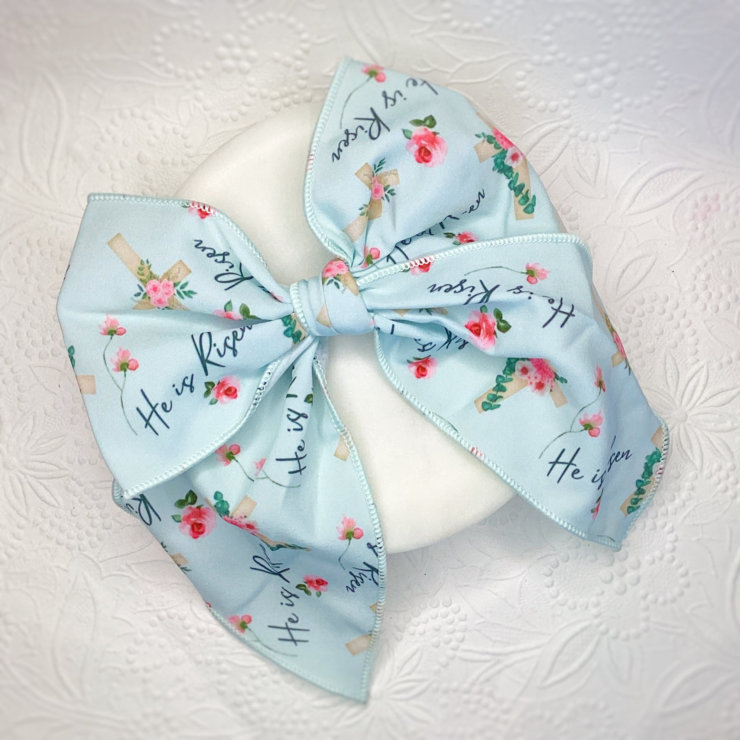 He Is Risen Bow Strip, Headband and Scrunchie Collection