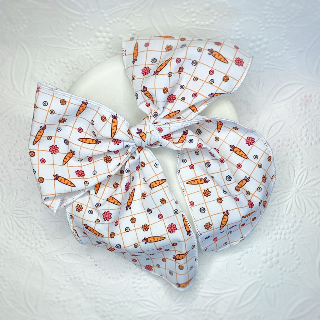 Carrot Patch Bow Strip and Scrunchie Collection
