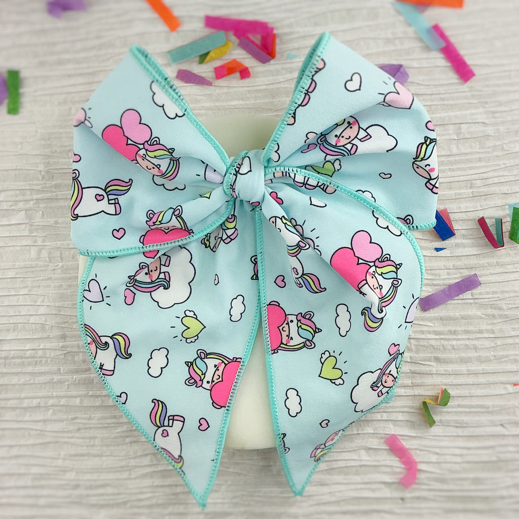 Cutesy Unicorns Pre-Tied Bow Strip Collection
