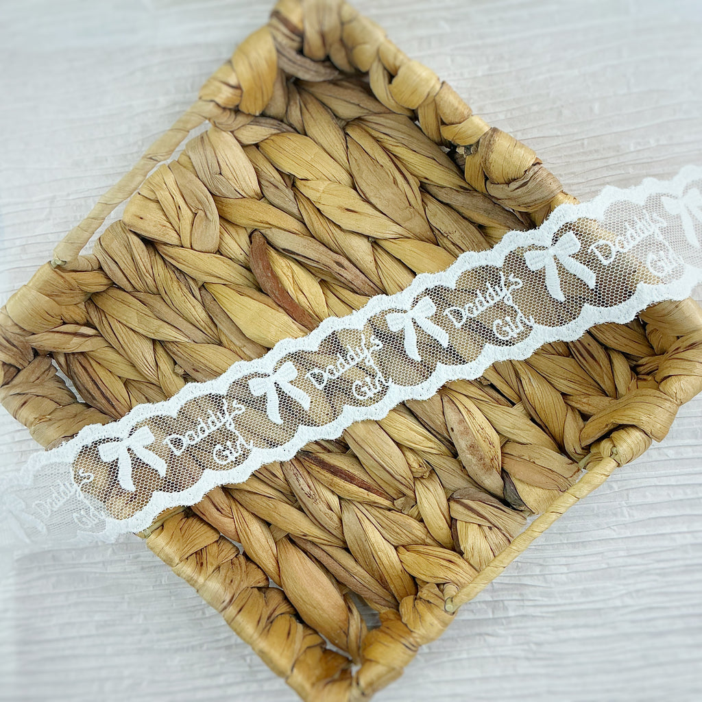 Custom Daddy’s Girl Lace Trim- RTS
