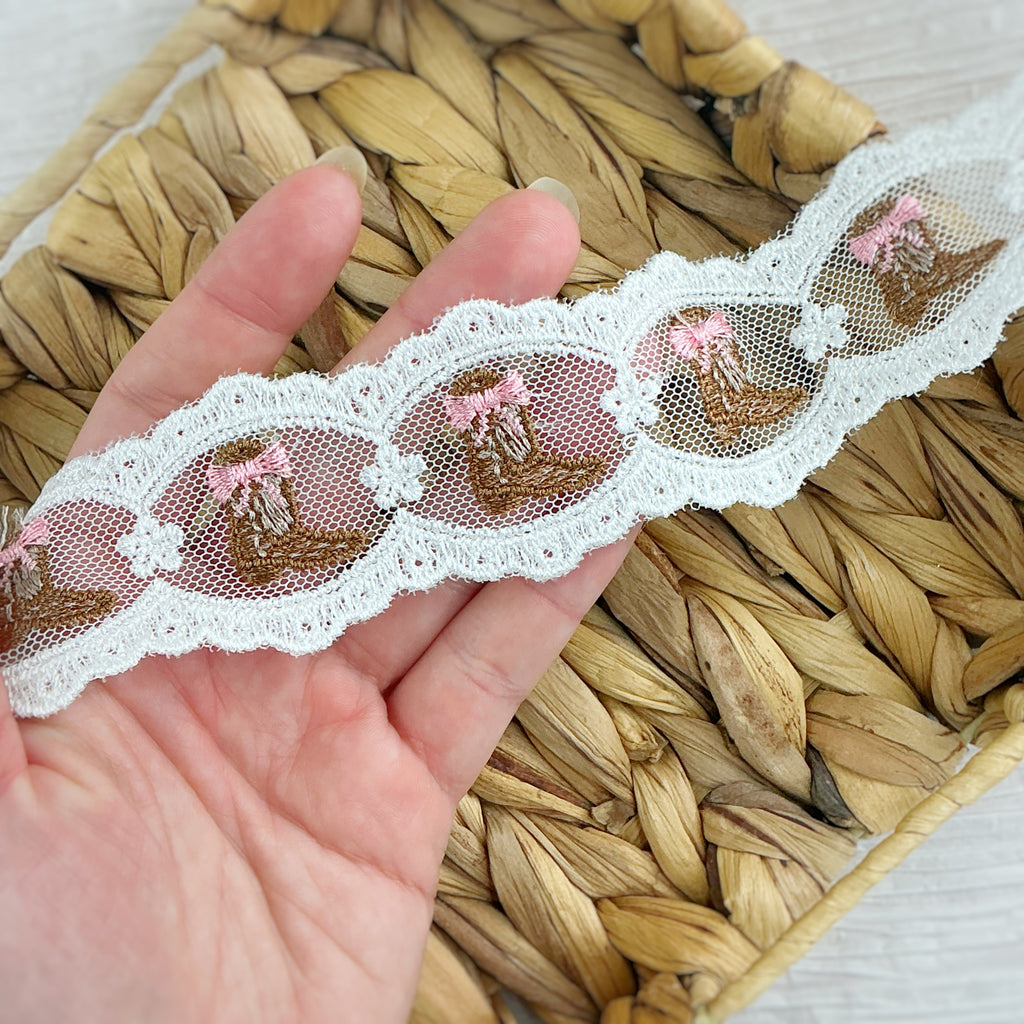 Cowgirl Boots Bow Lace - RTS