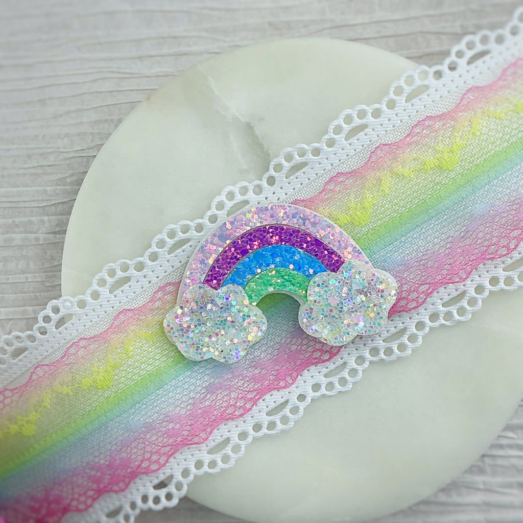 Pastel Rainbow Precut Bow Centers