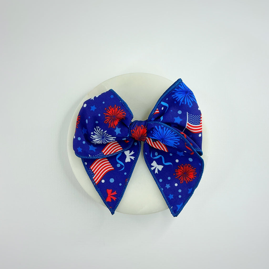 Festive Fourth of July Pre-Tied Bow Strip Collection