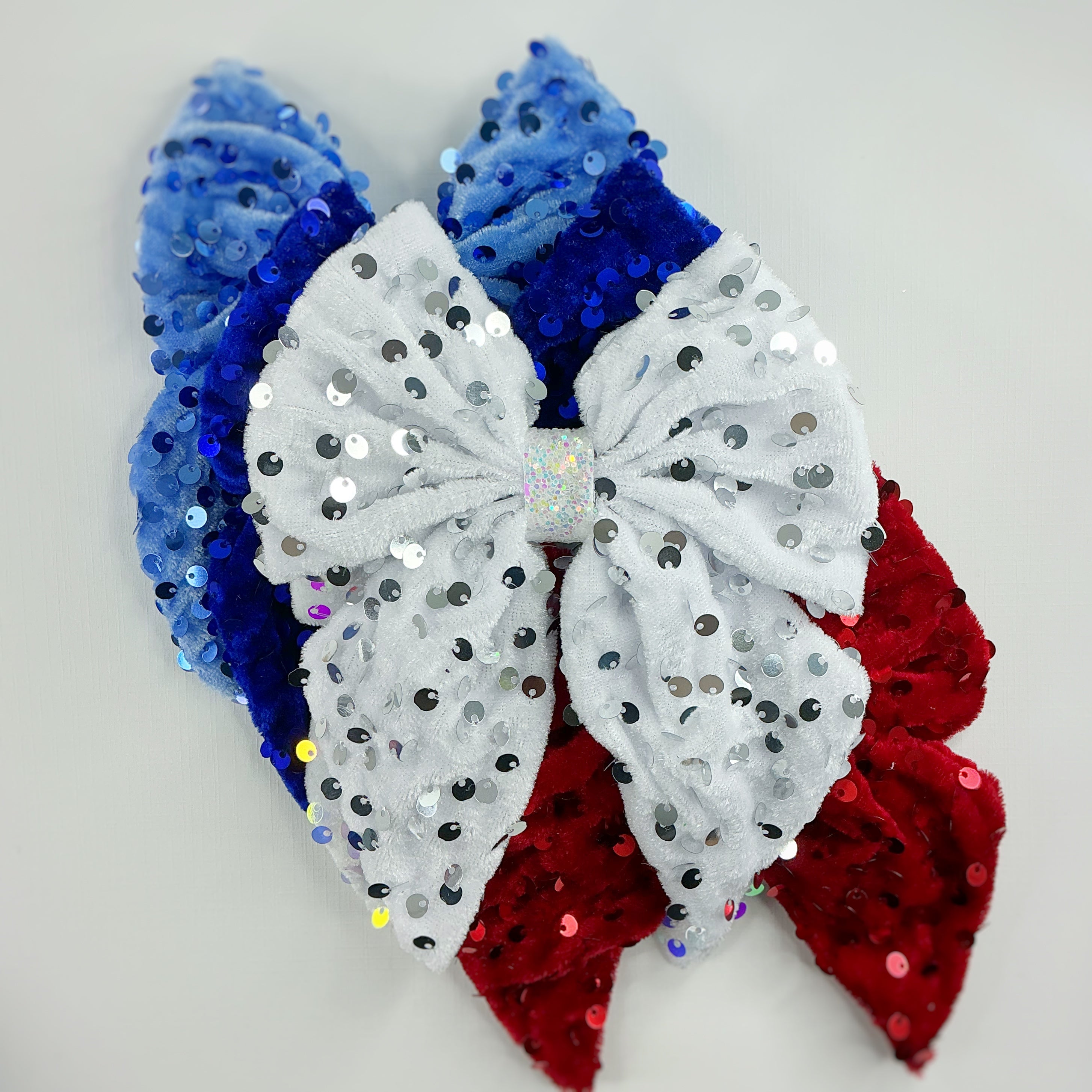 Patriotic Sequin Velvet Bow Collection
