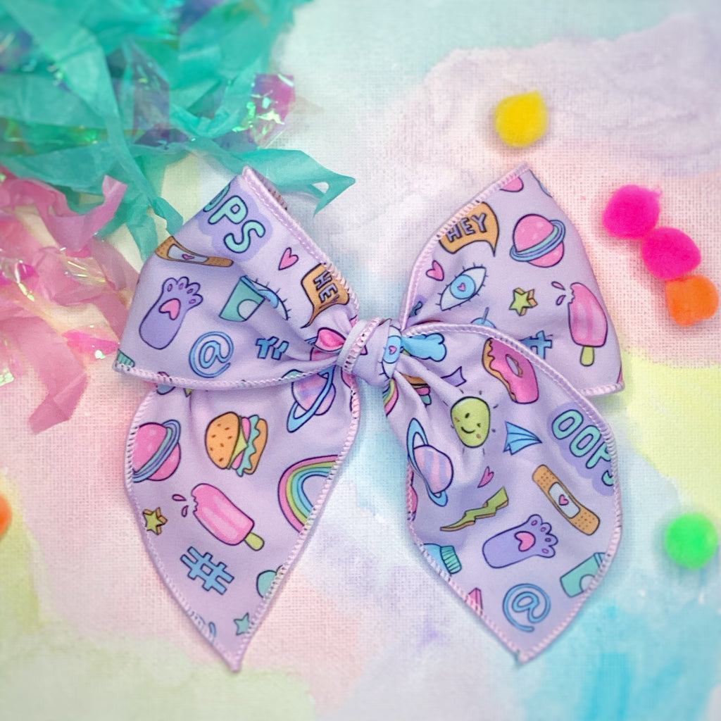 Funky Stickers Quinn Scrunchie and Bow Collection