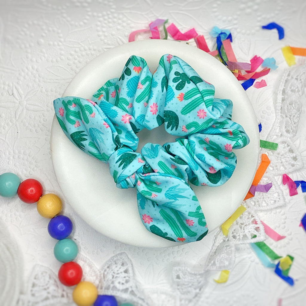 Prickly Cactus Bow Strip and Scrunchie Collection