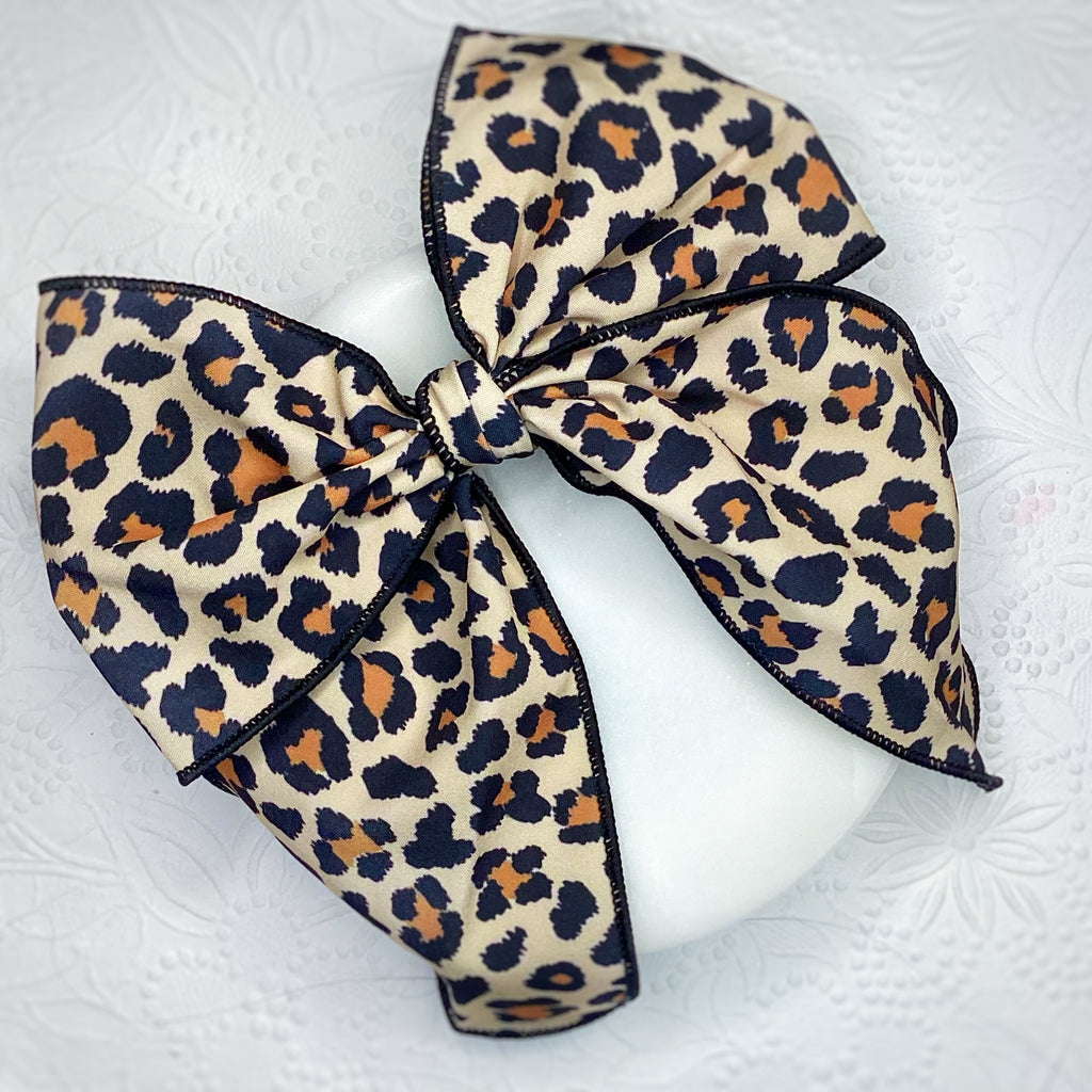Classic Leopard Quinn Scrunchie and Bow Collection