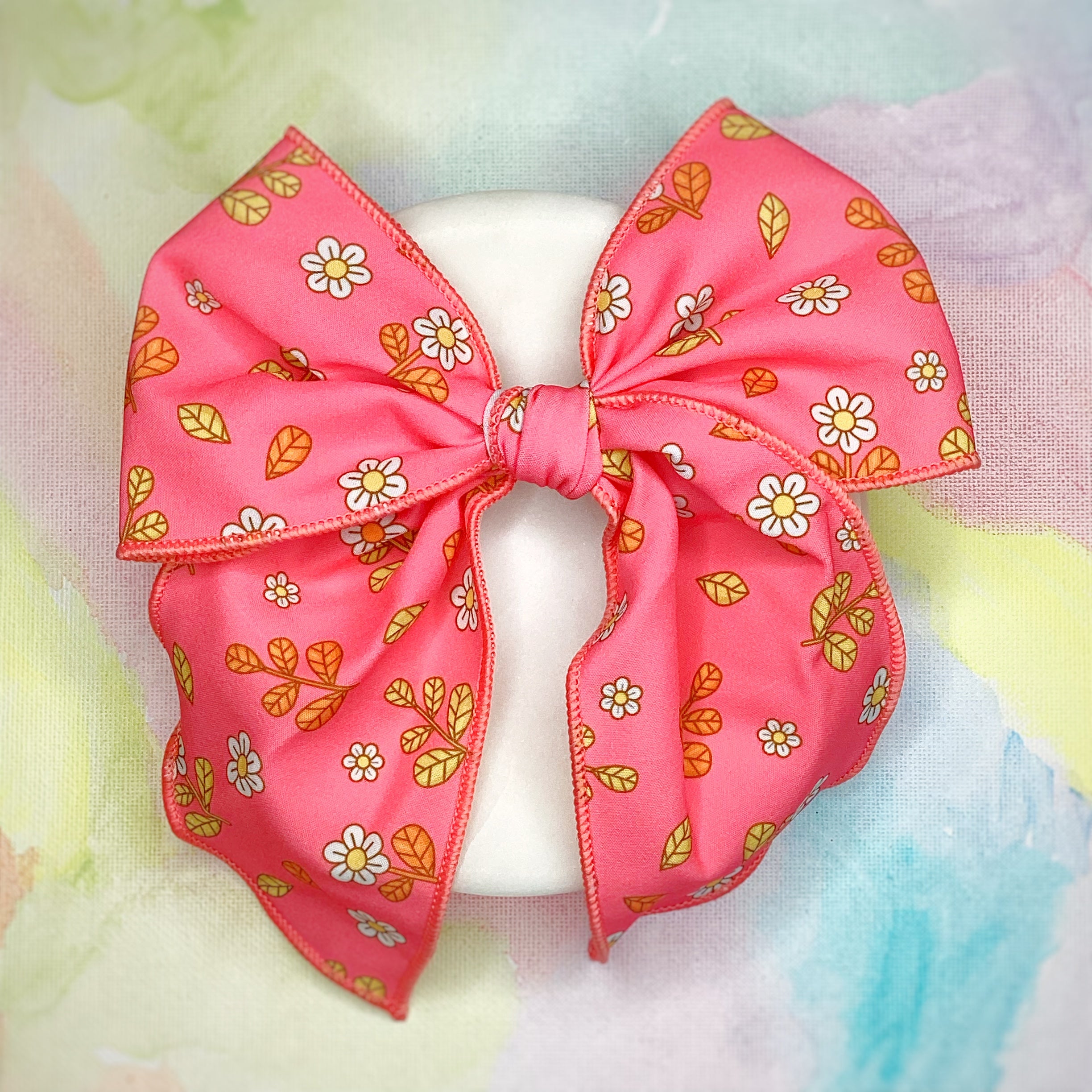 Flower Power Bow Strip and Scrunchie Collection
