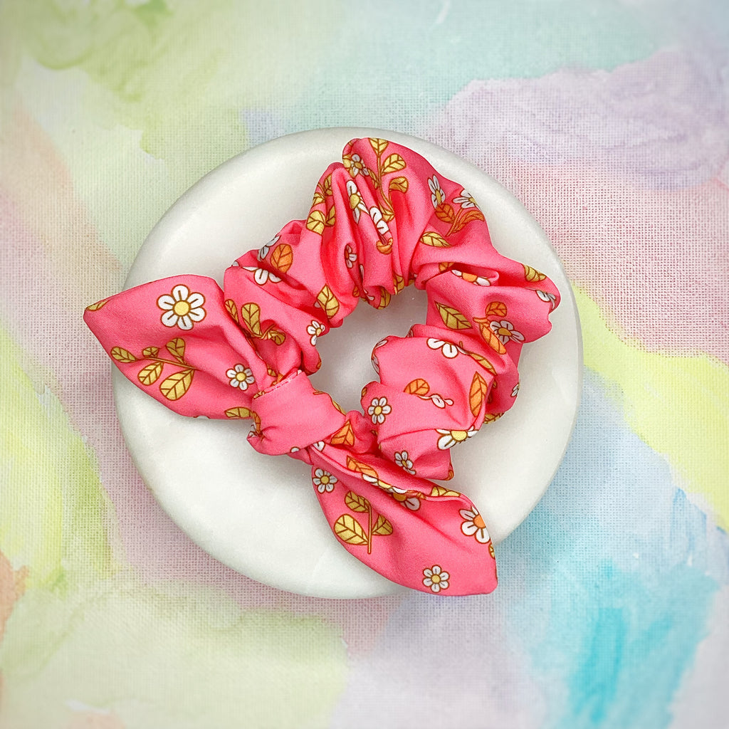Flower Power Bow Strip and Scrunchie Collection