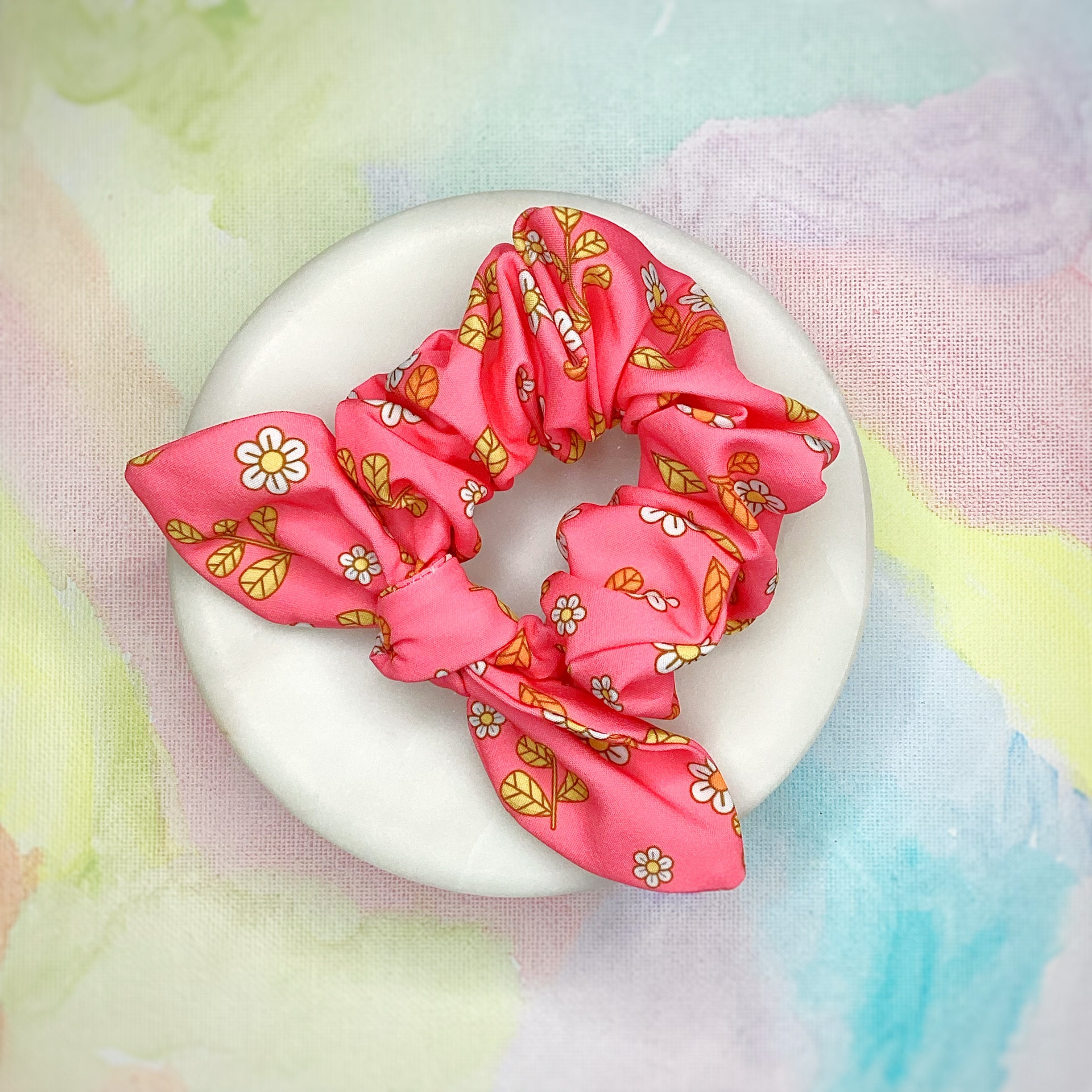 Flower Power Bow Strip and Scrunchie Collection