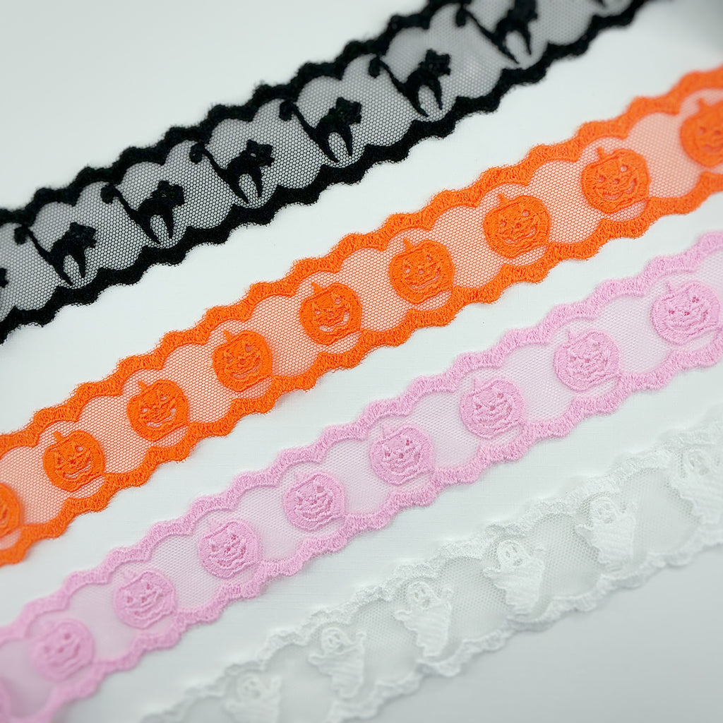 Custom Halloween Lace Trim- RTS