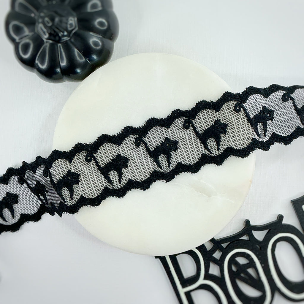 Custom Halloween Lace Trim- RTS