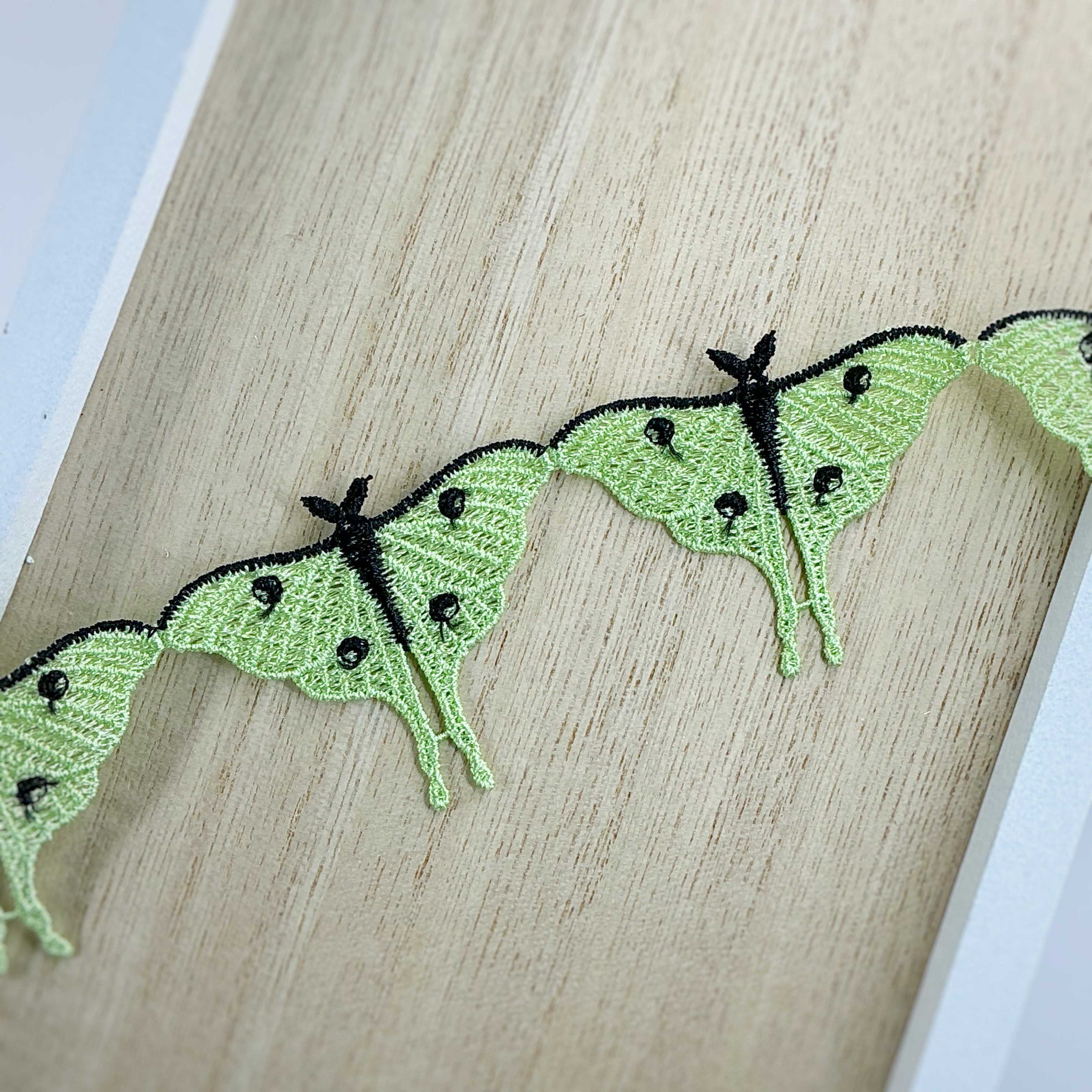 Luna Moth Custom Guipure Trim- RTS
