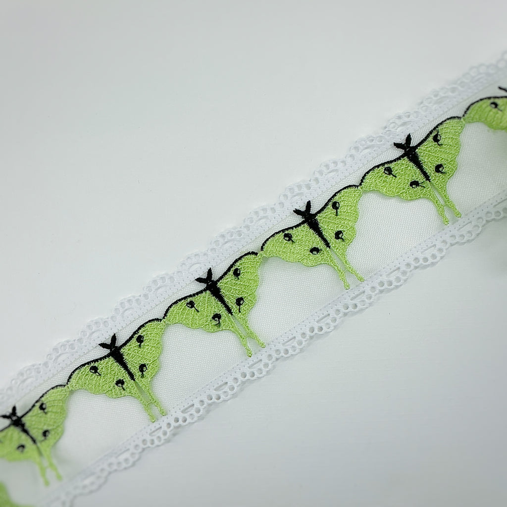Luna Moth Custom Guipure Trim- RTS