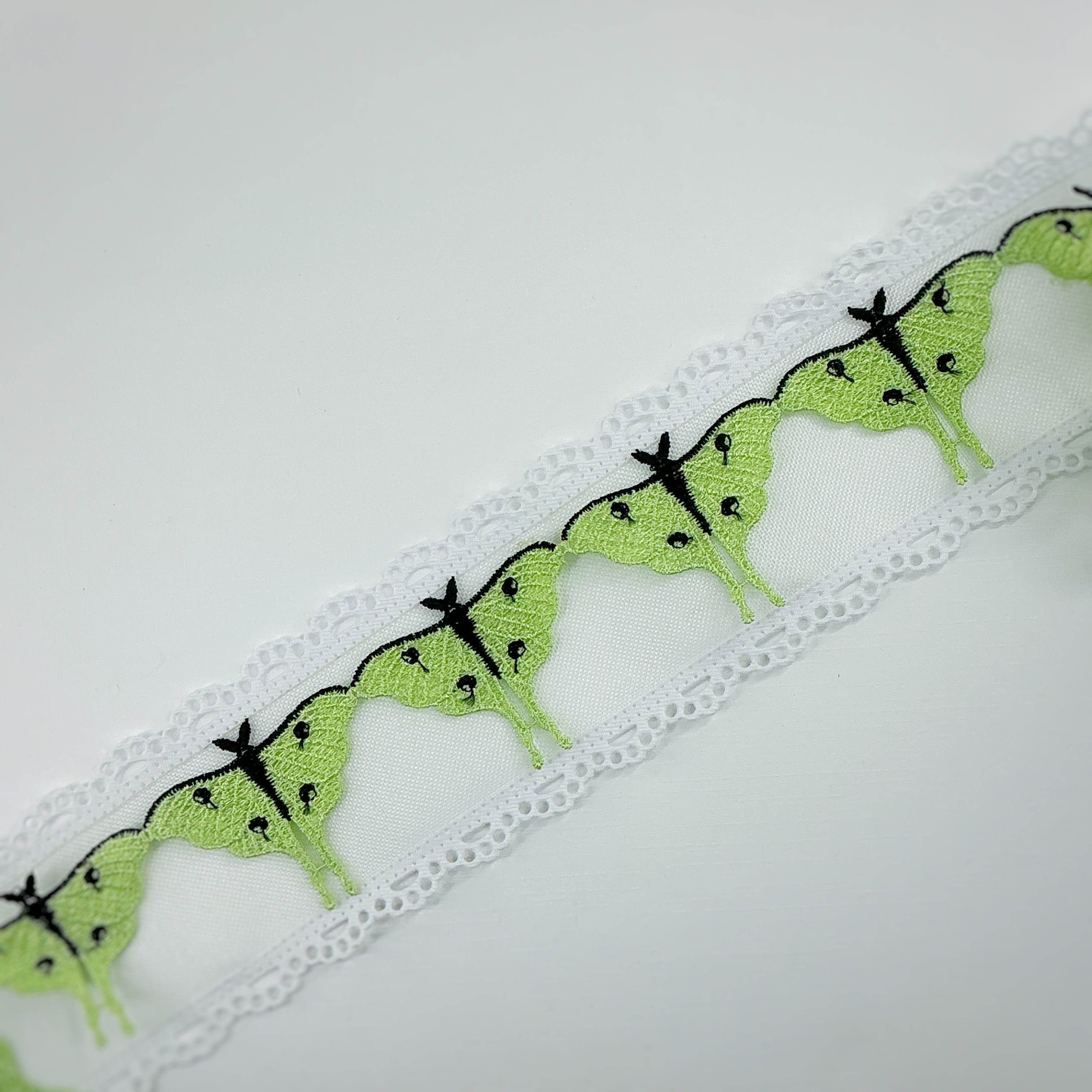 Luna Moth Custom Guipure Trim- RTS