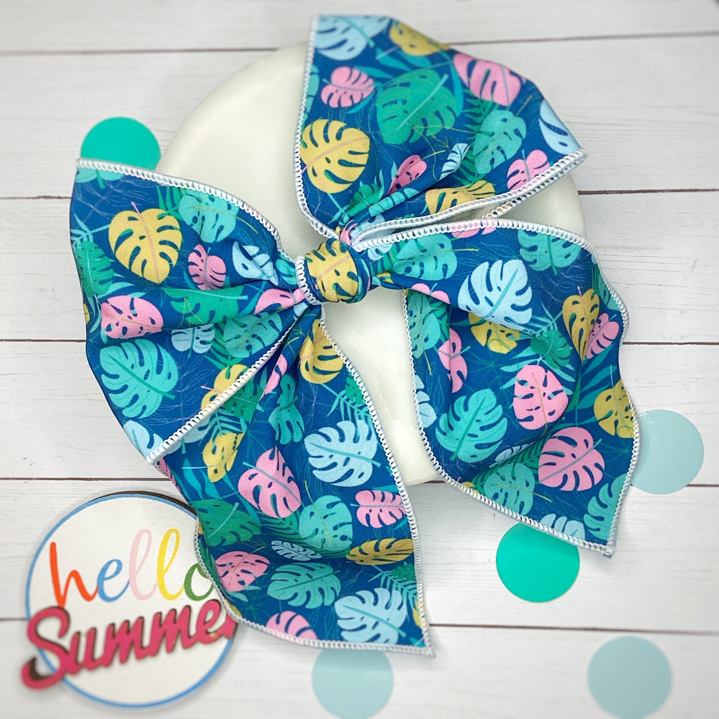 Tiki Lounge Bow Strip, Headband and Scrunchie Collection