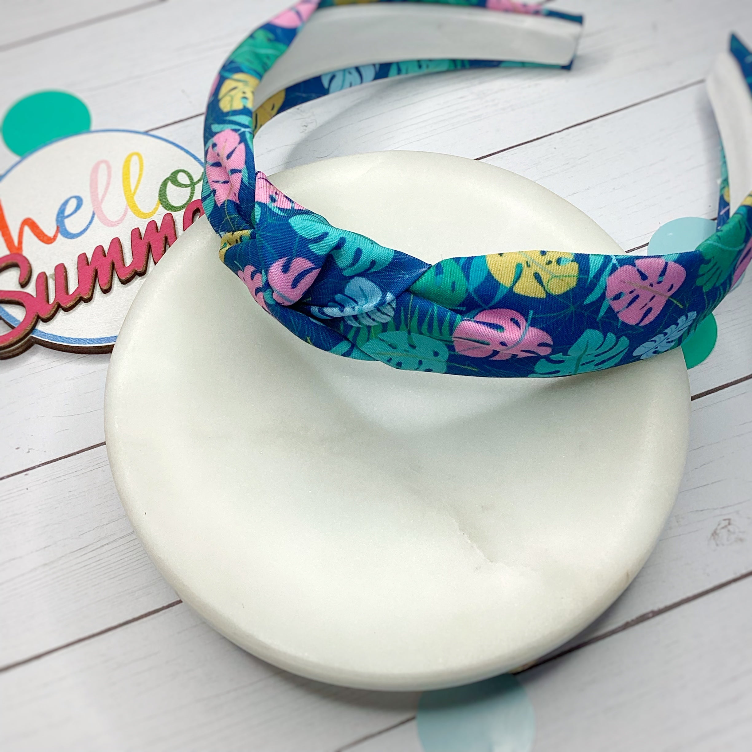 Tiki Lounge Bow Strip, Headband and Scrunchie Collection