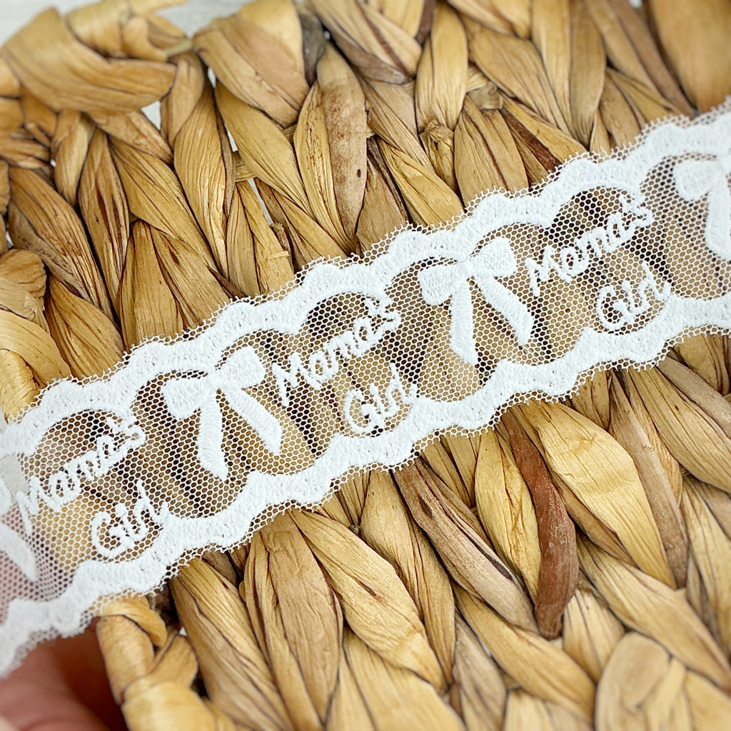 Custom Mama’s Girl Lace Trim- RTS