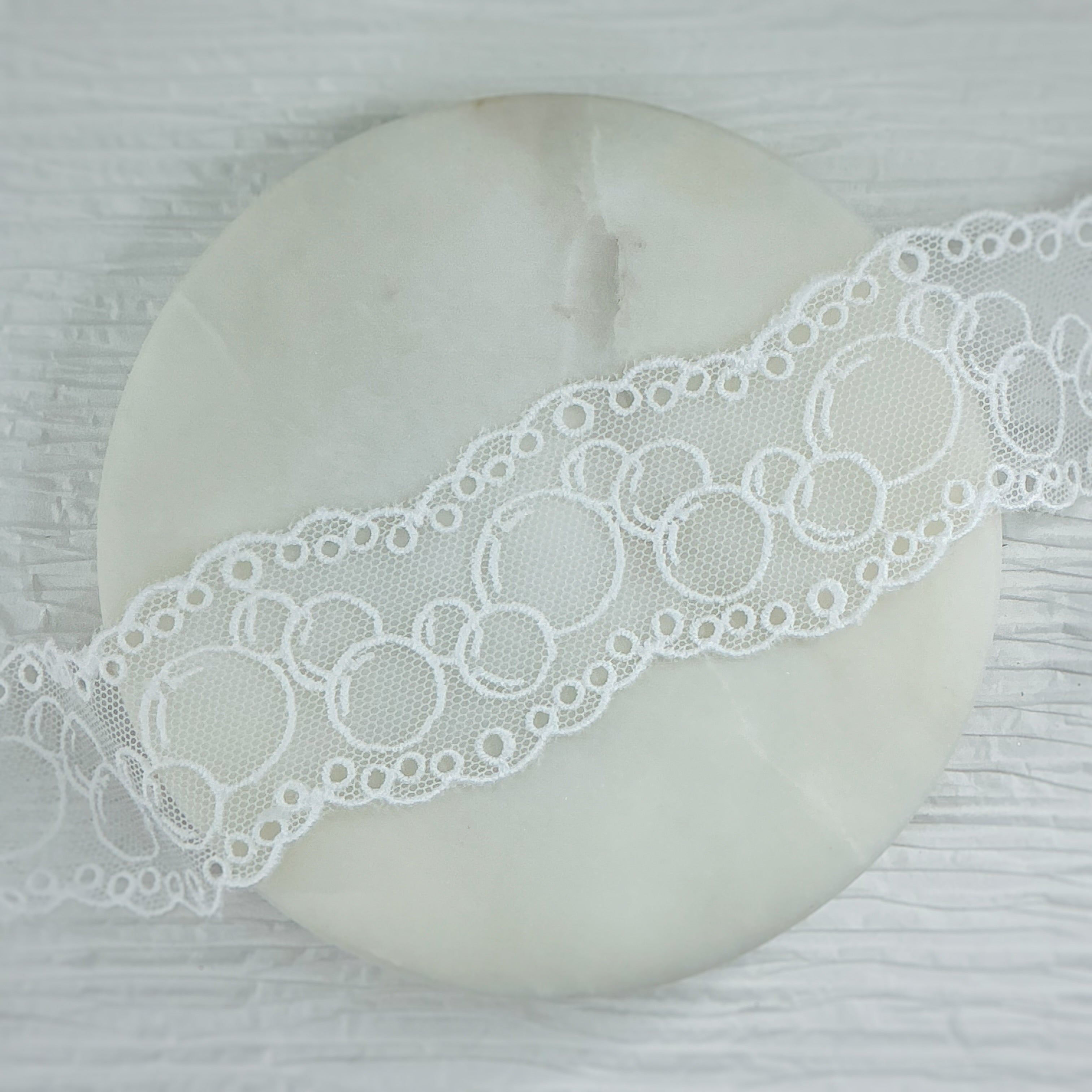 Oodles of Bubbles Custom Delicate Lace Trim- RTS