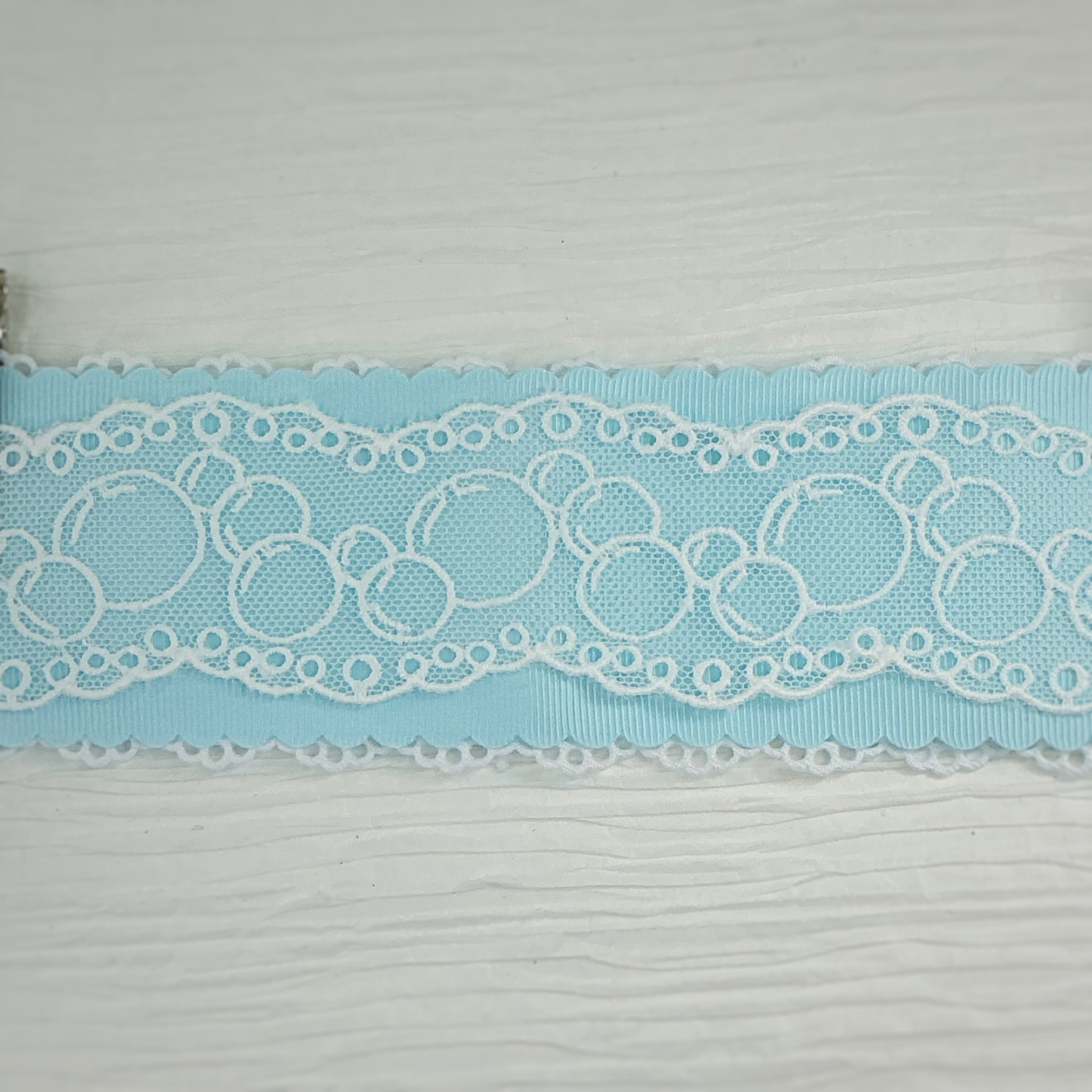 Oodles of Bubbles Custom Delicate Lace Trim- RTS