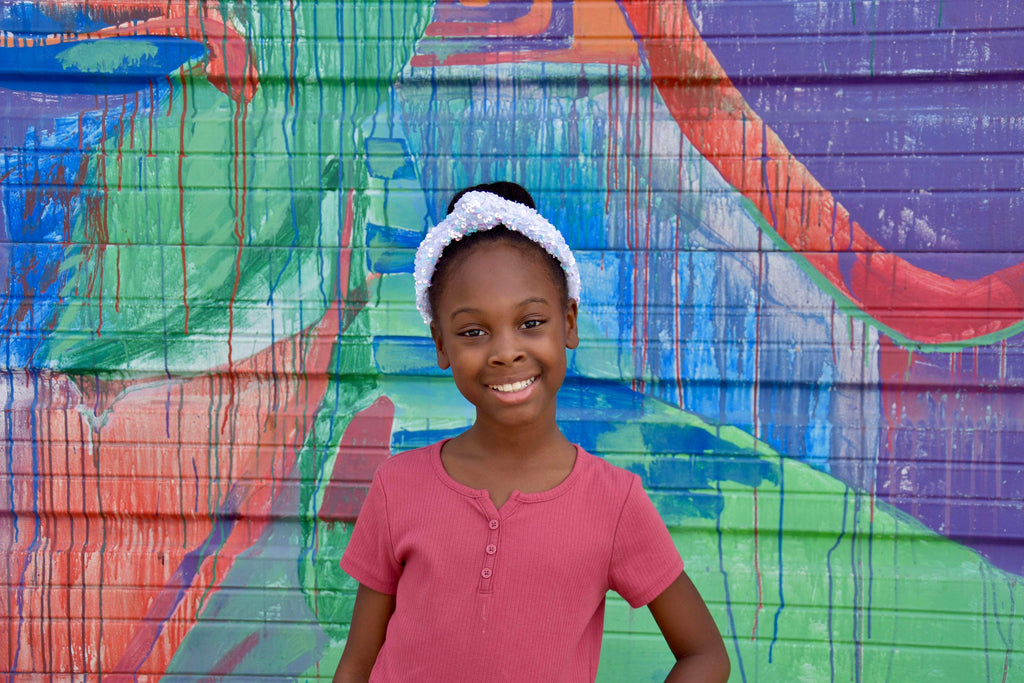 Velvet Sequin Knot Top Headband Collection