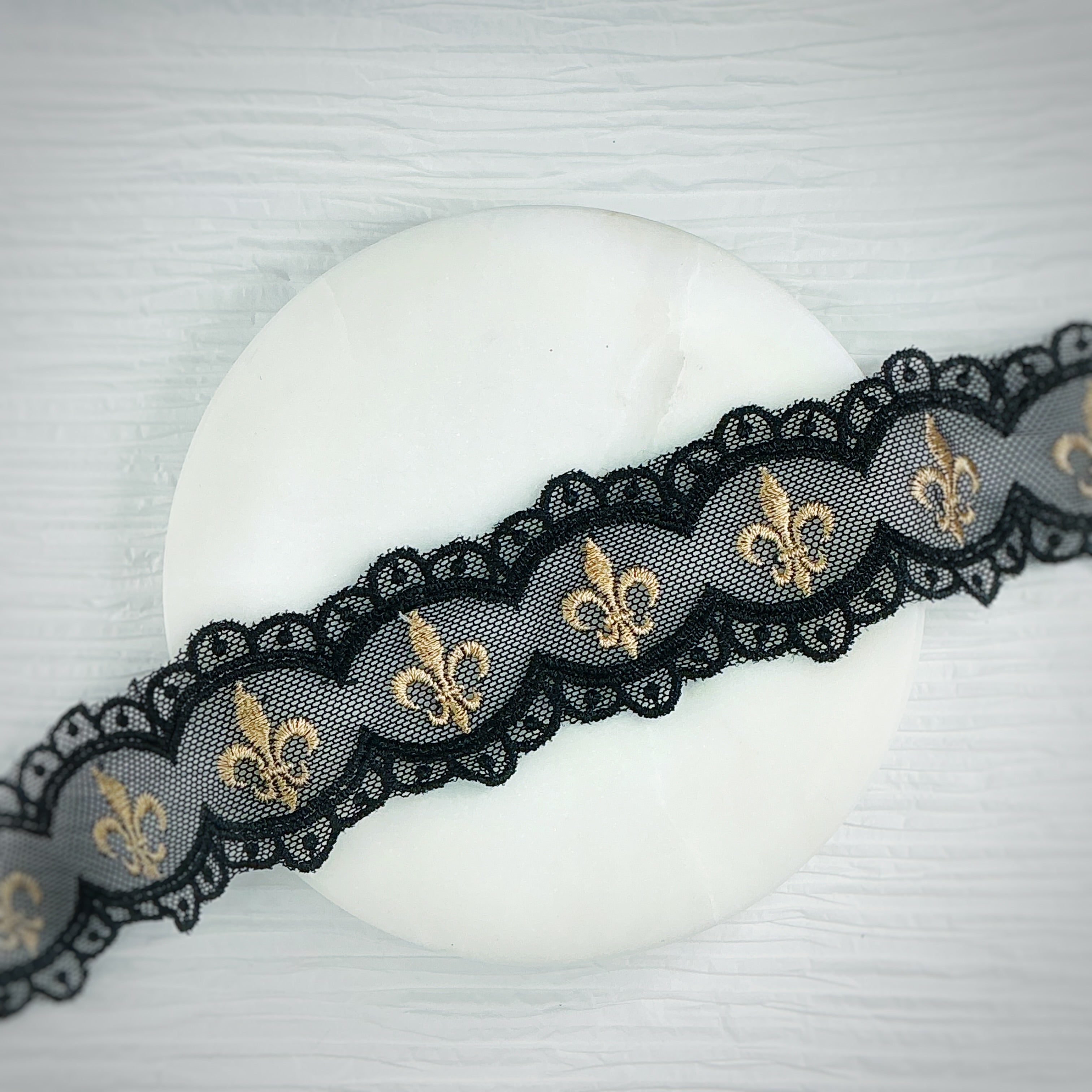 Fleur de Lis Custom Lace- RTS