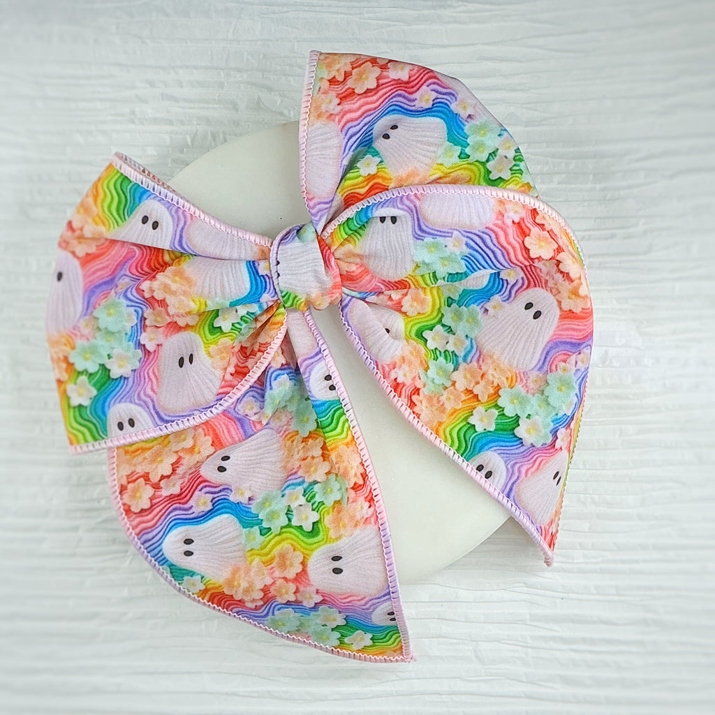 Rainbow Ghosts Pre-Tied Bow Strip Collection