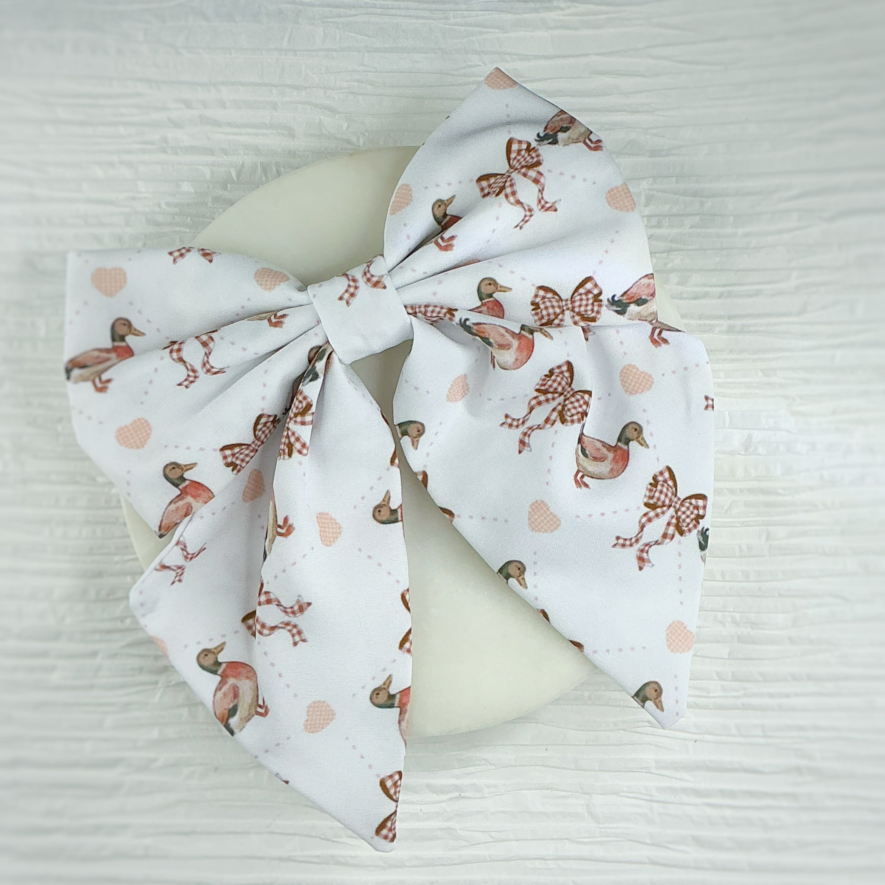 Coquette Ducks Finished Bow