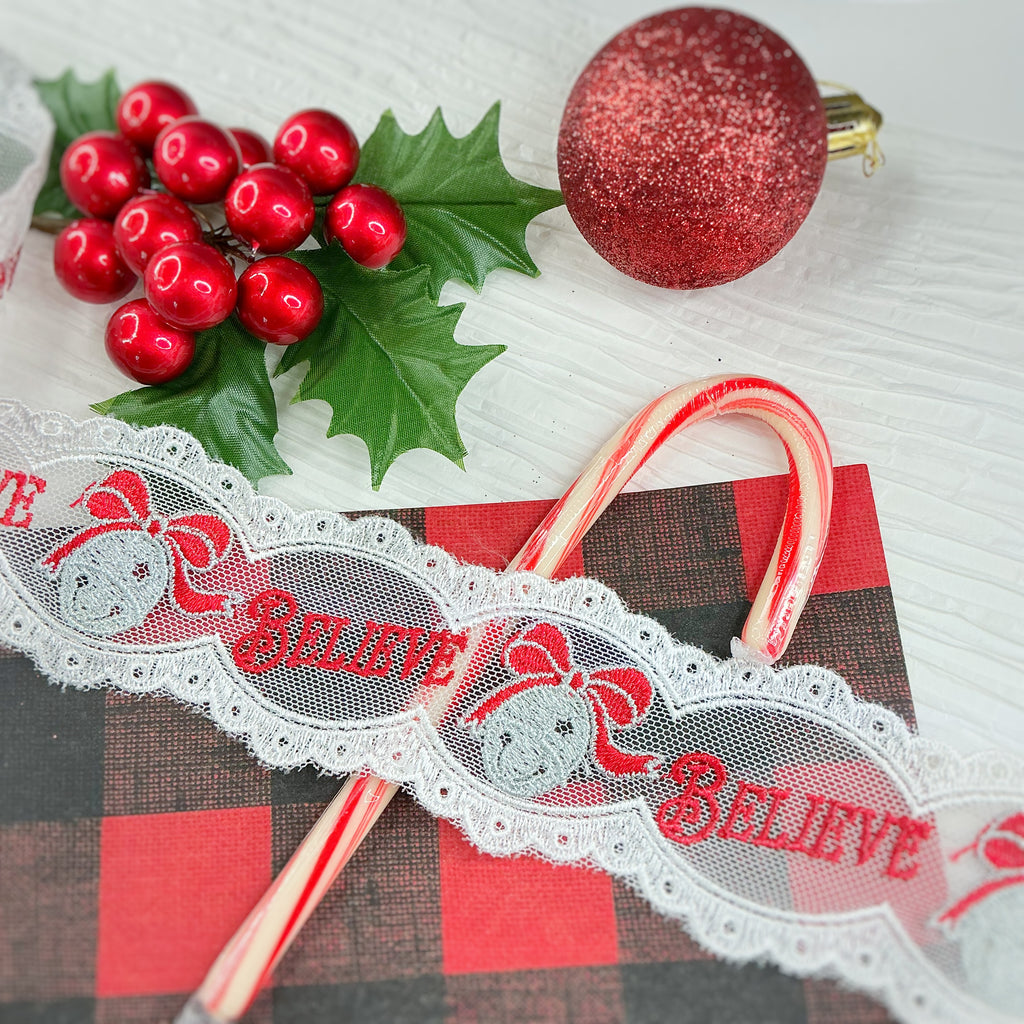 Christmas Believe Custom Lace- RTS
